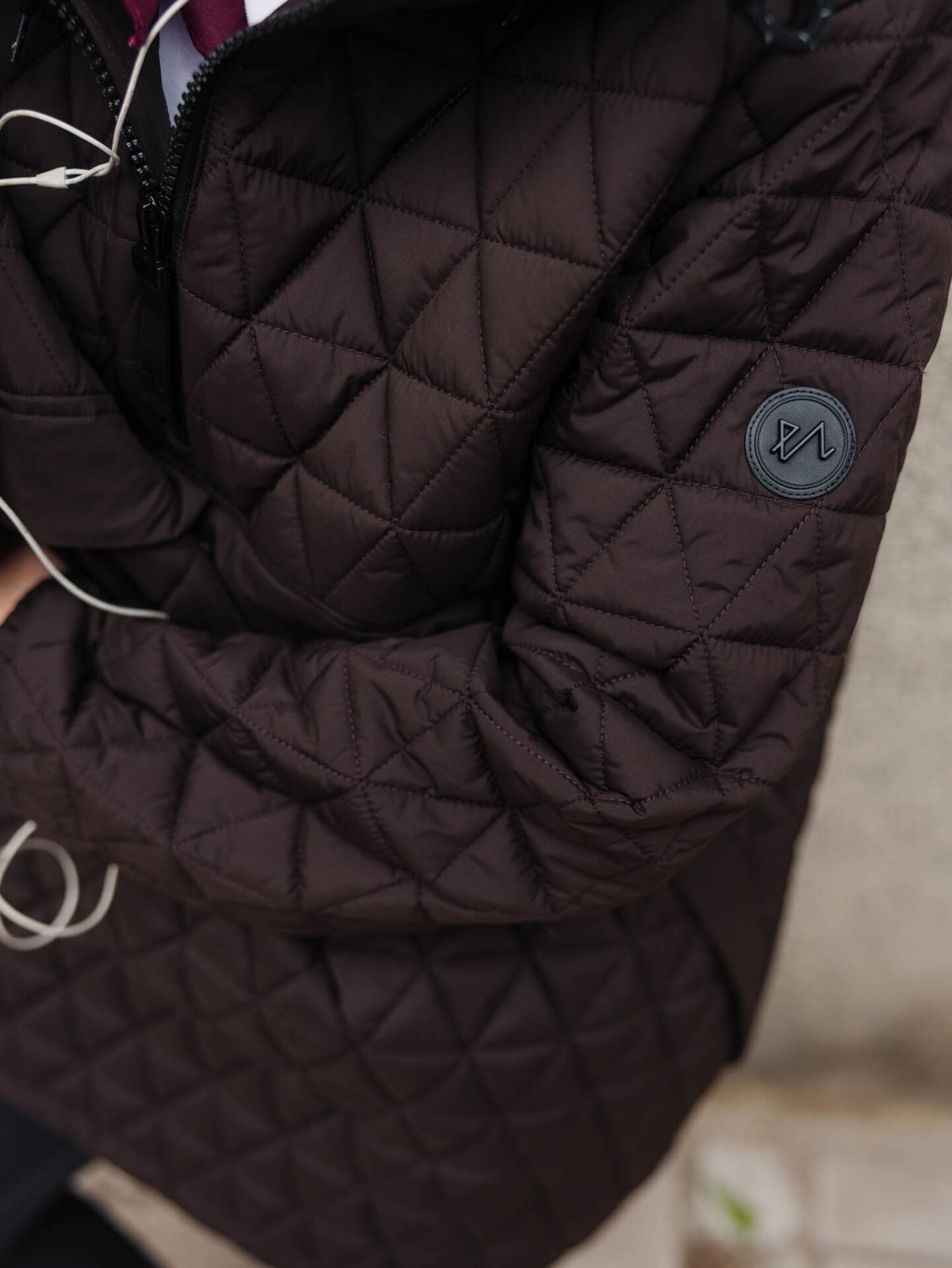 Twentyfour Mode Quilted Anorak Mørk brun