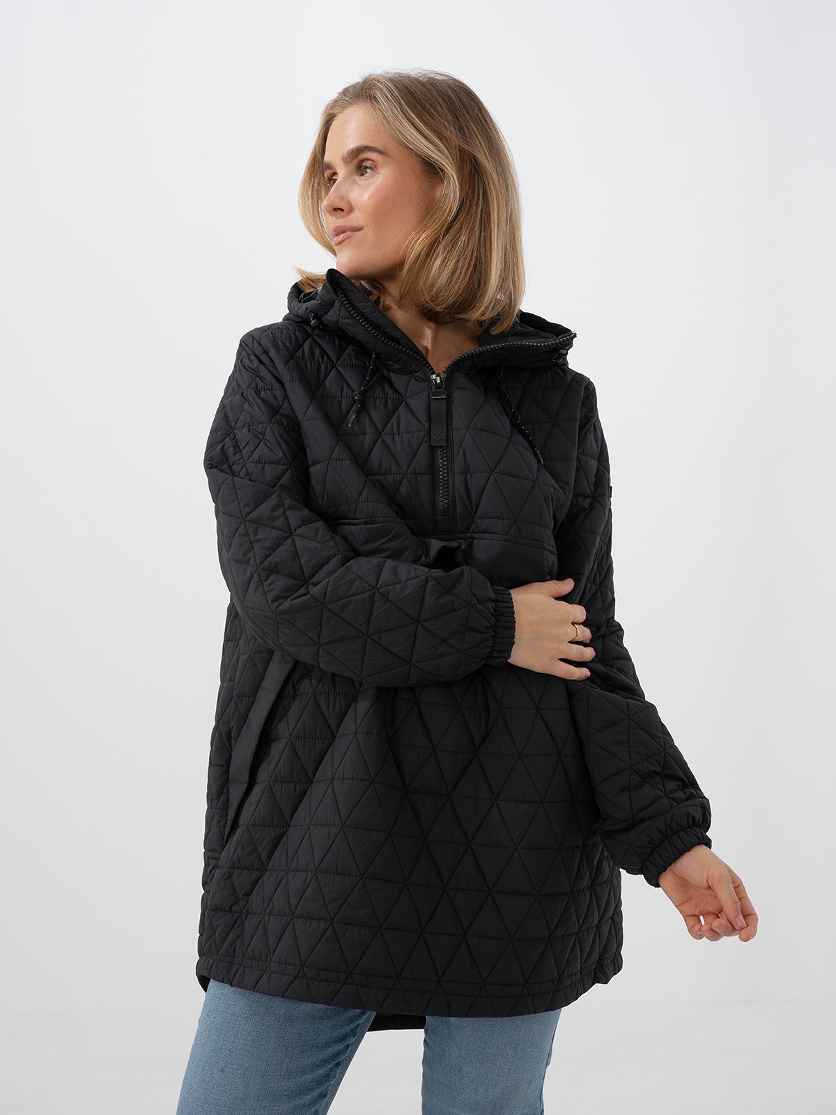 Twentyfour Mode Quilted Anorak Sort