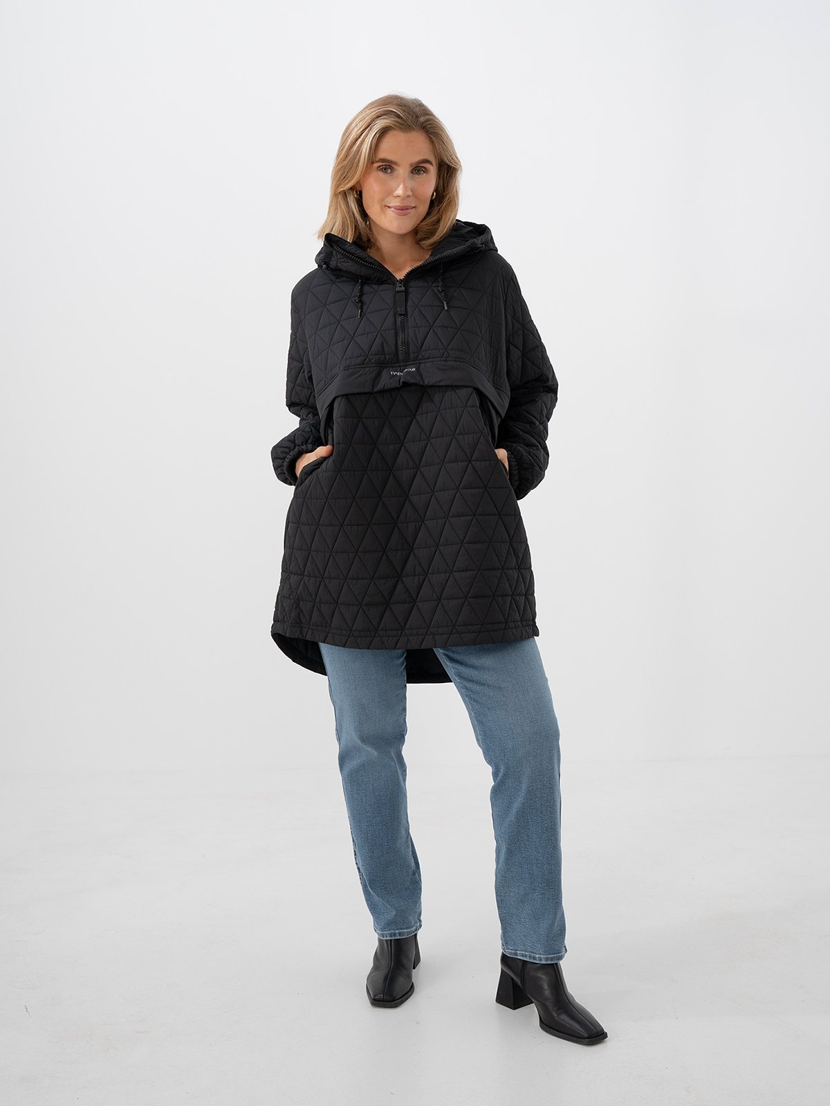 Twentyfour Mode Quilted Anorak Sort