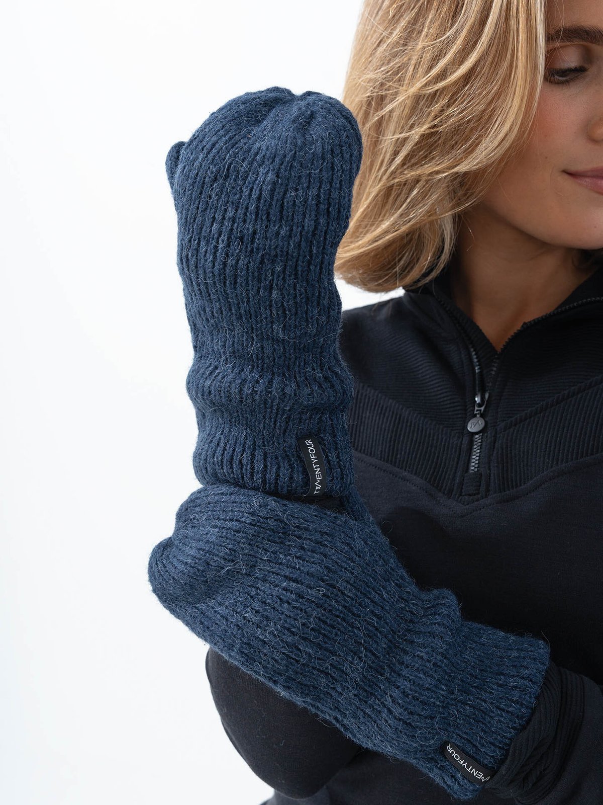 Twentyfour Aurora Ana Strikkevott Marine