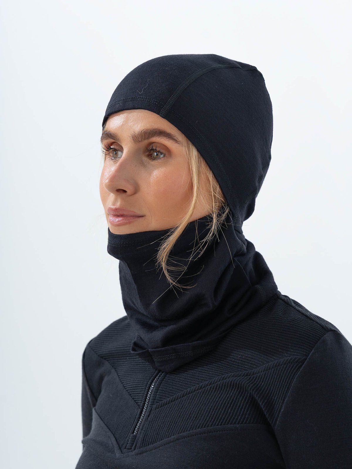 Twentyfour & Merino Balaclava Sort