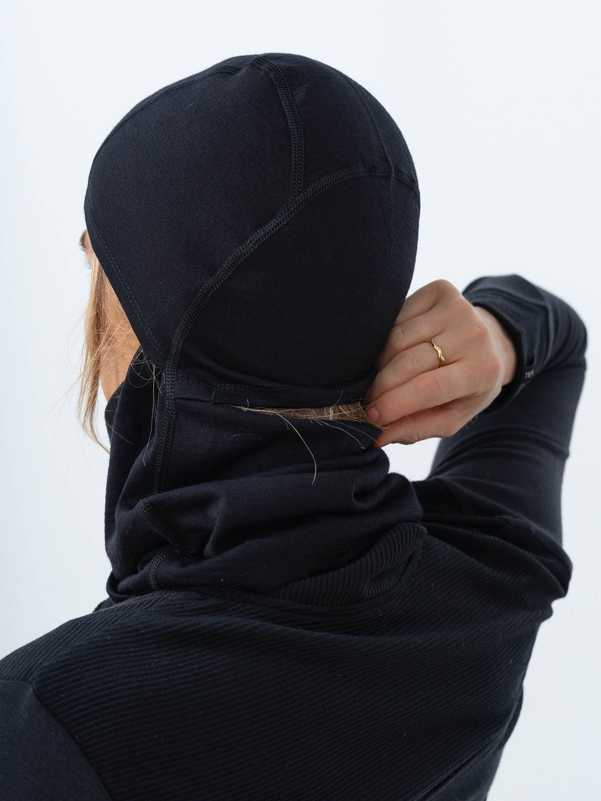 Twentyfour & Merino Balaclava Sort