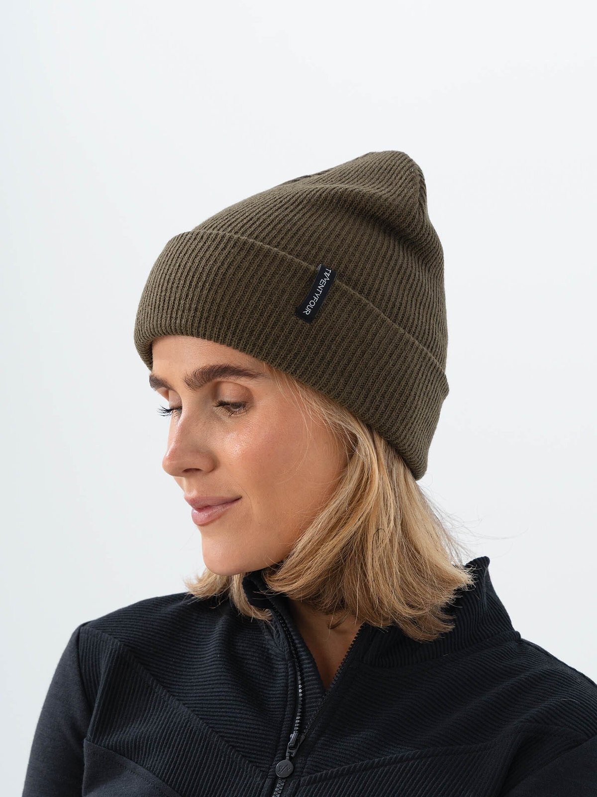 Twentyfour Aurora Varm Lue Mørk Oliven