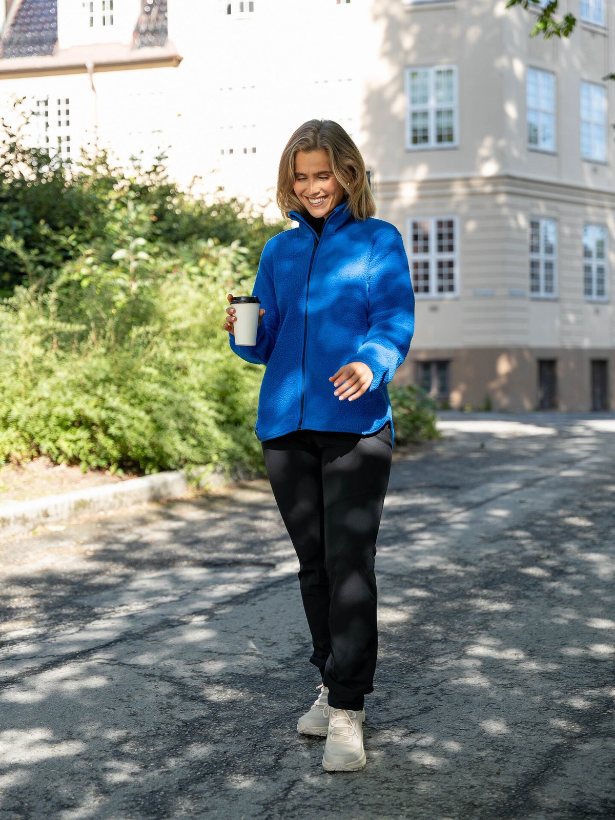 Twentyfour Aurora Pile Jakke Knallblå