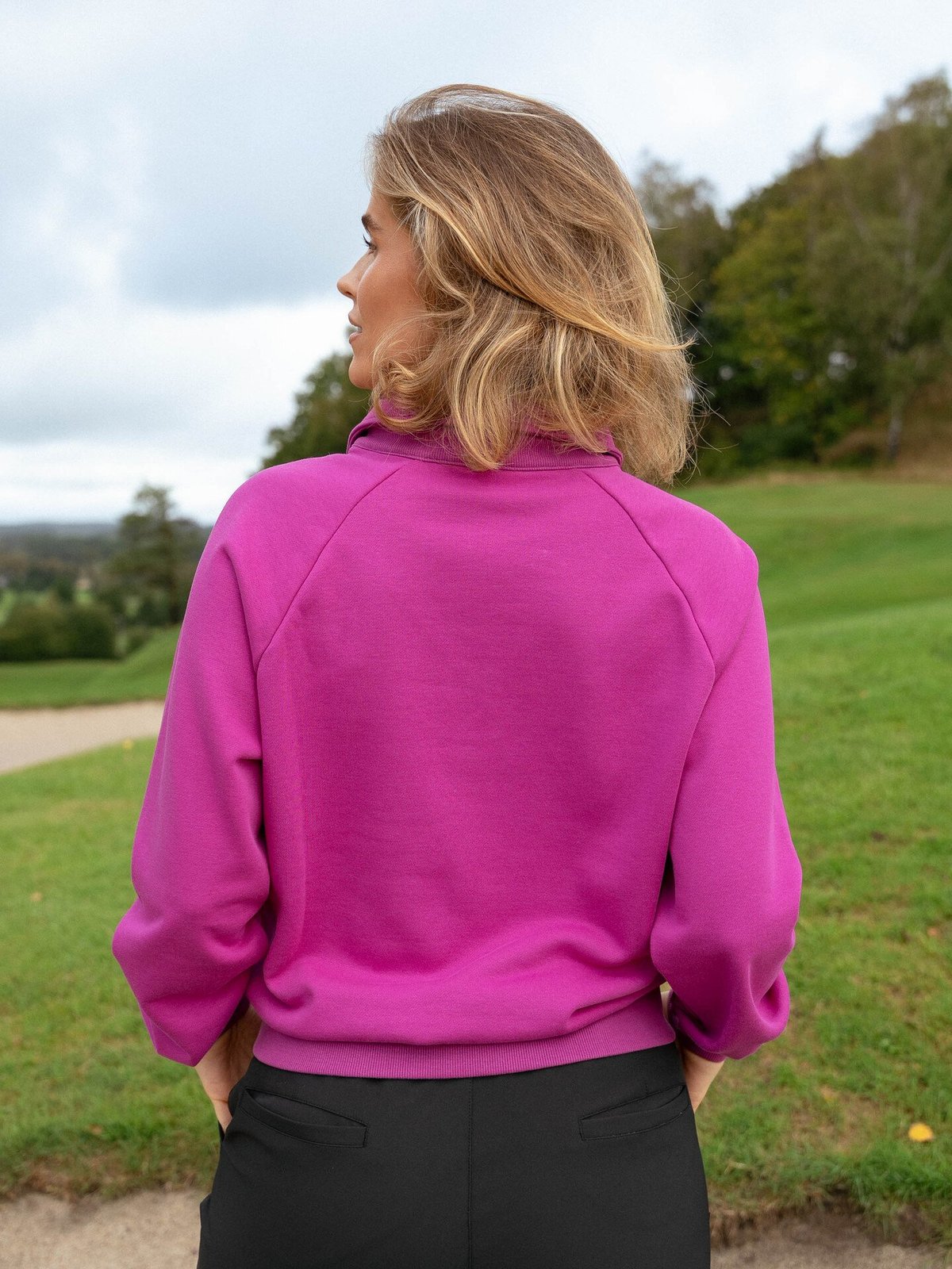 Twentyfour Mode Polo Sweater Fuksia