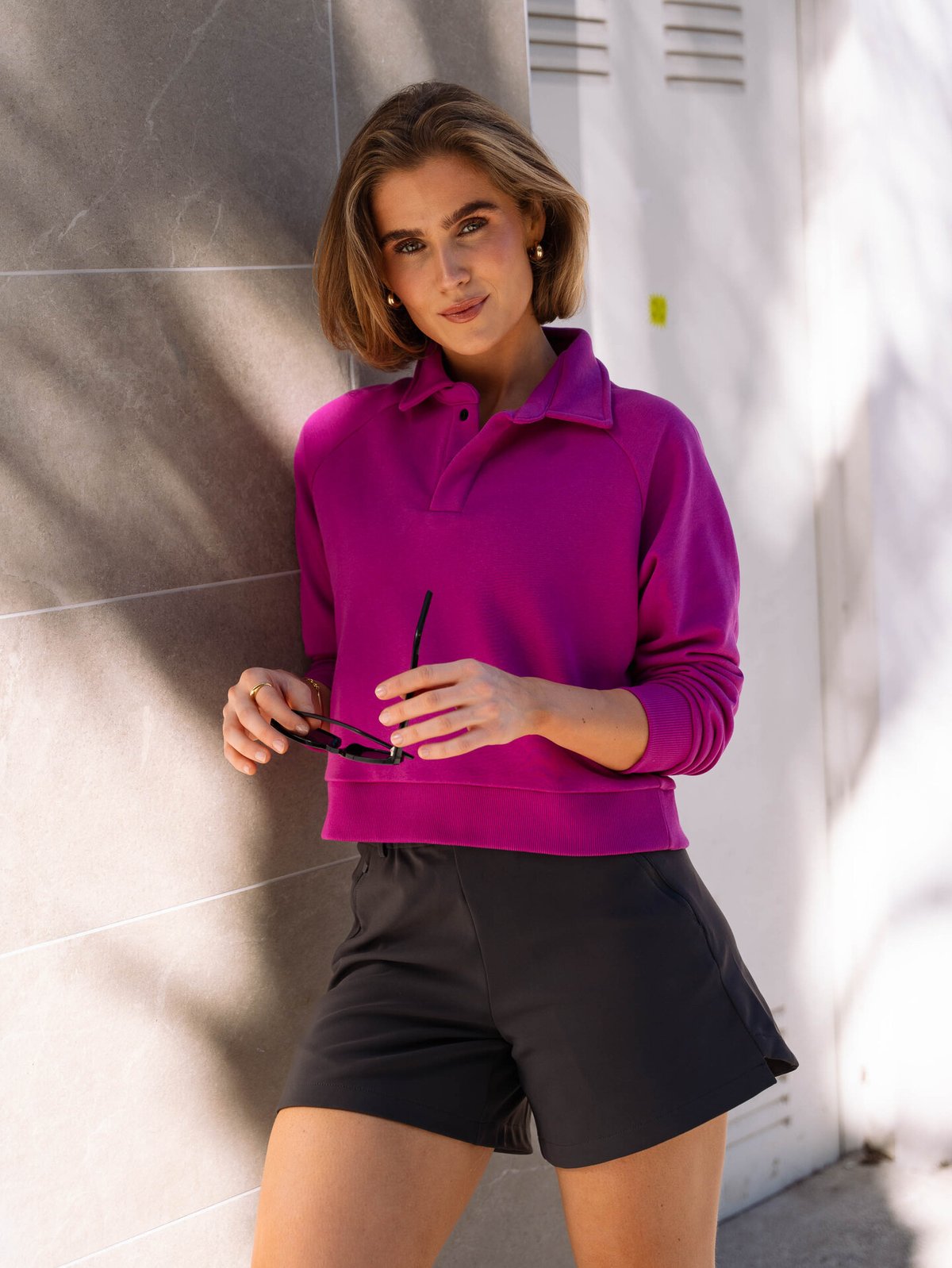 Twentyfour Mode Polo Sweater Fuksia