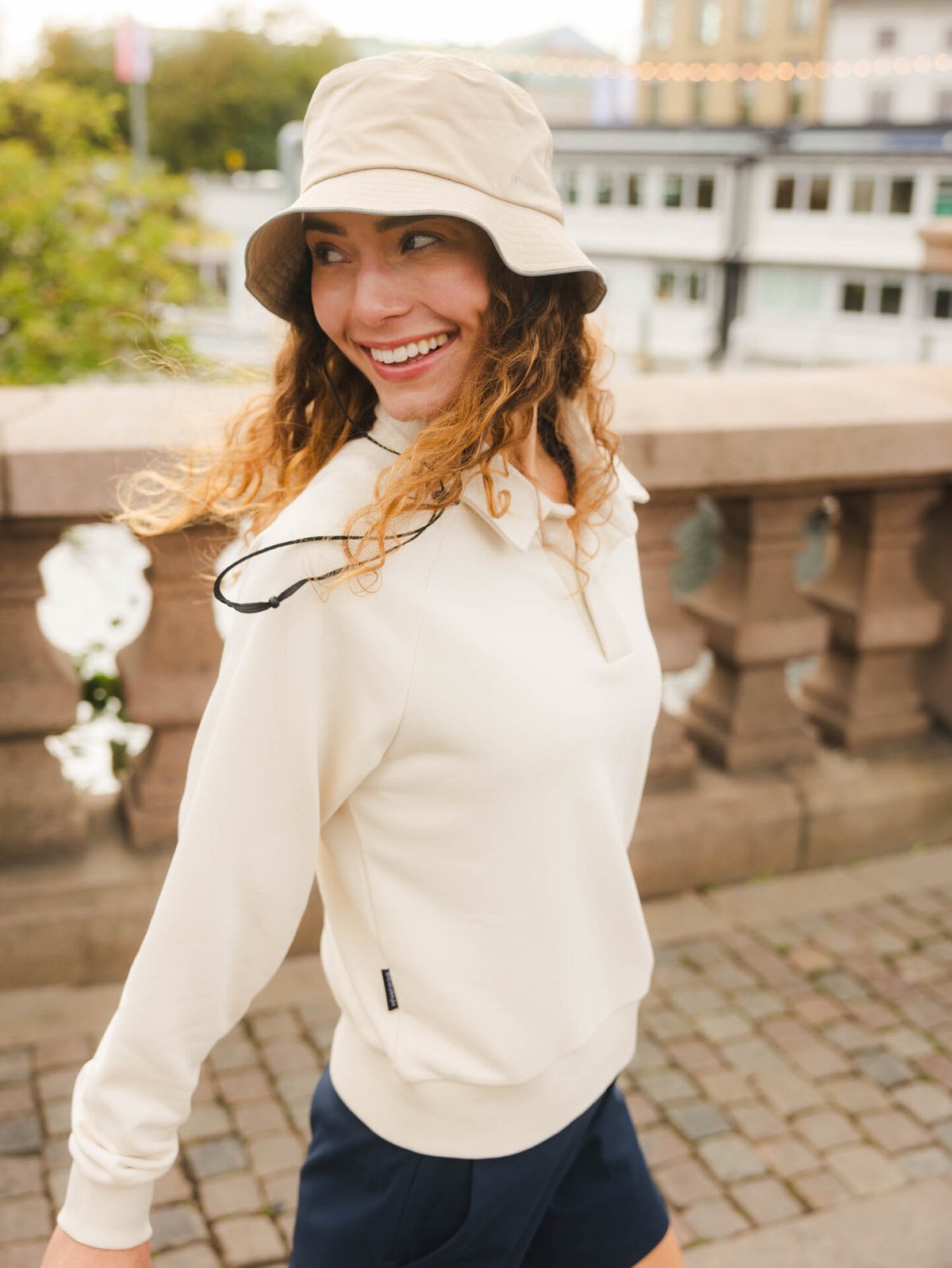 Twentyfour Mode Polo Sweater Gråhvit