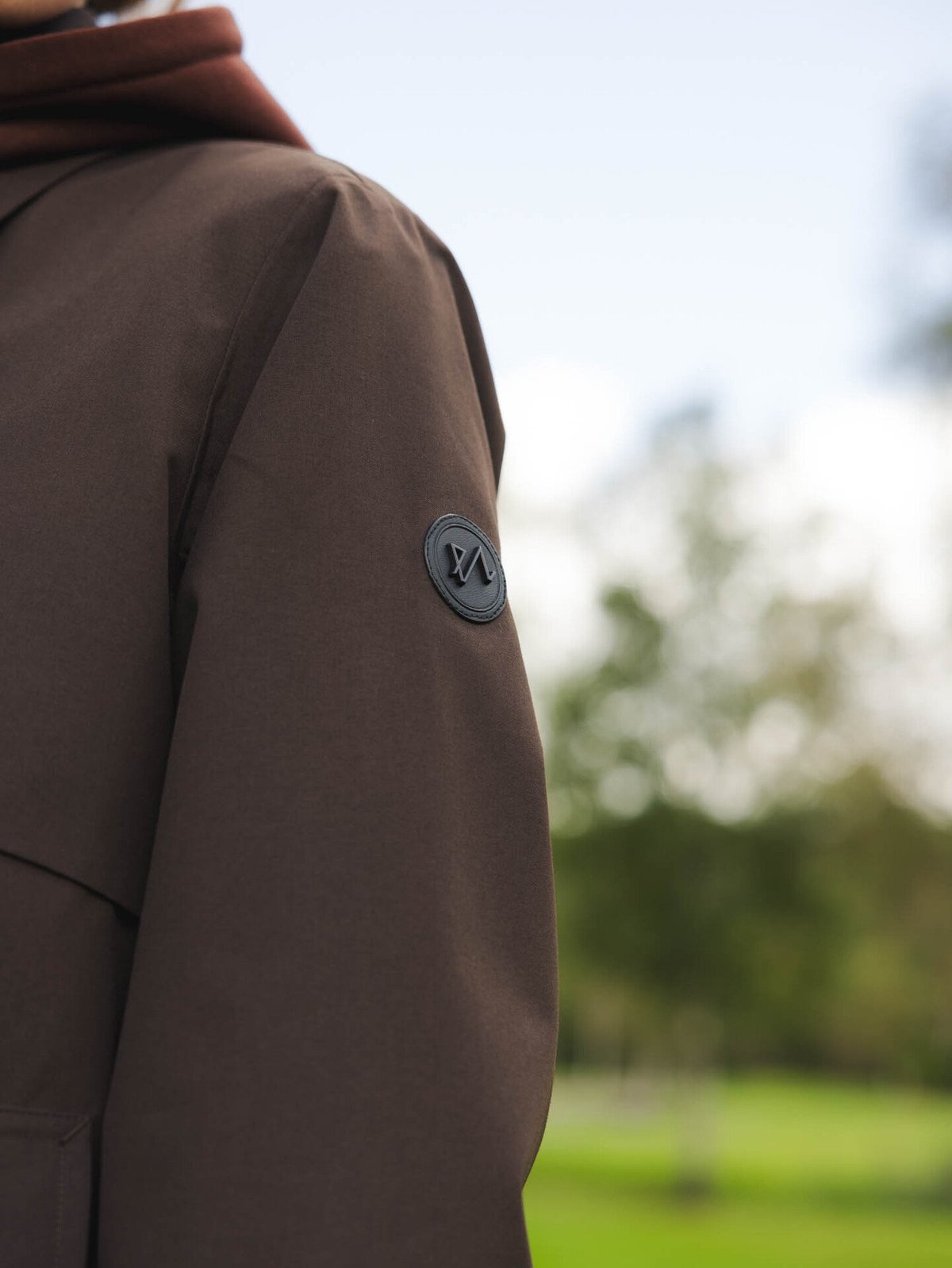 Twentyfour Mode Trench Jakke Mørk Brun