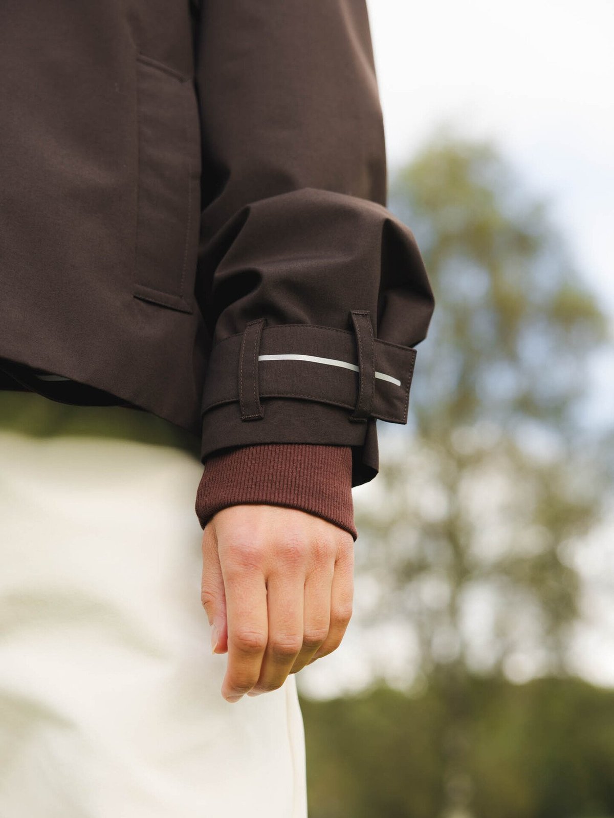 Twentyfour Mode Trench Jakke Mørk Brun