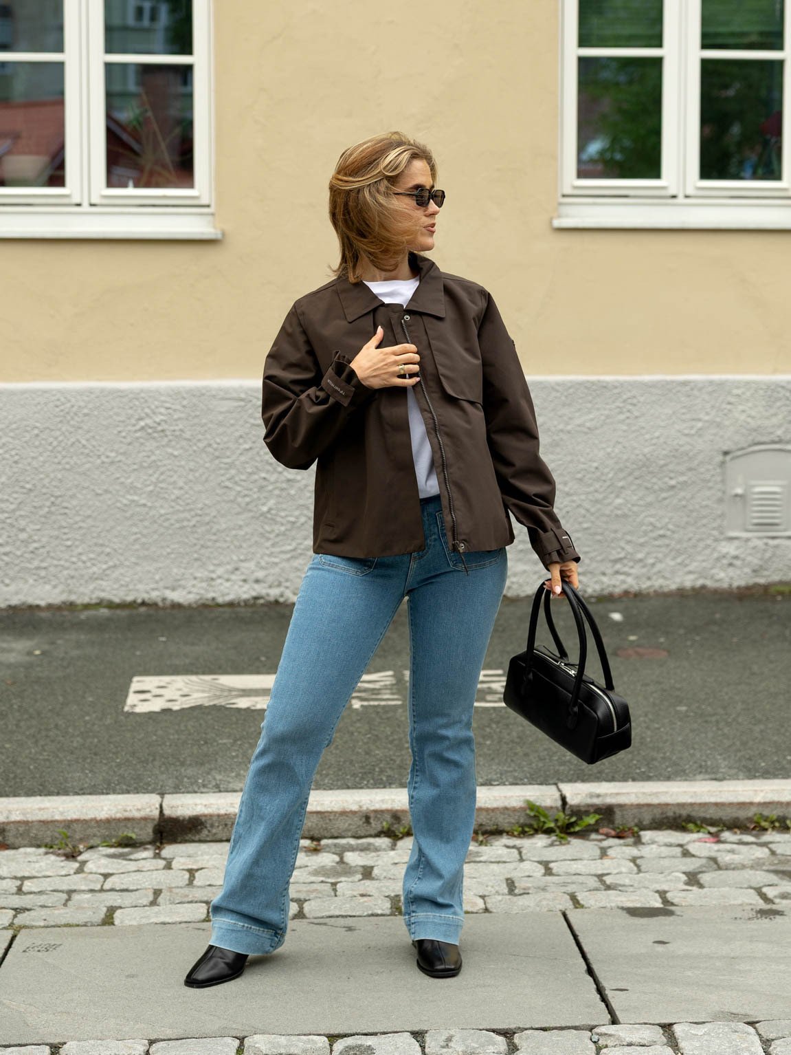 Twentyfour Mode Trench Jakke Mørk Brun