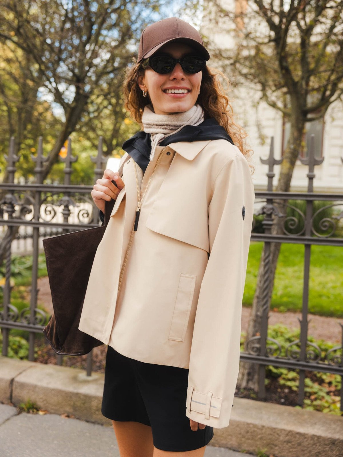 Twentyfour Mode Trench Jakke Sand