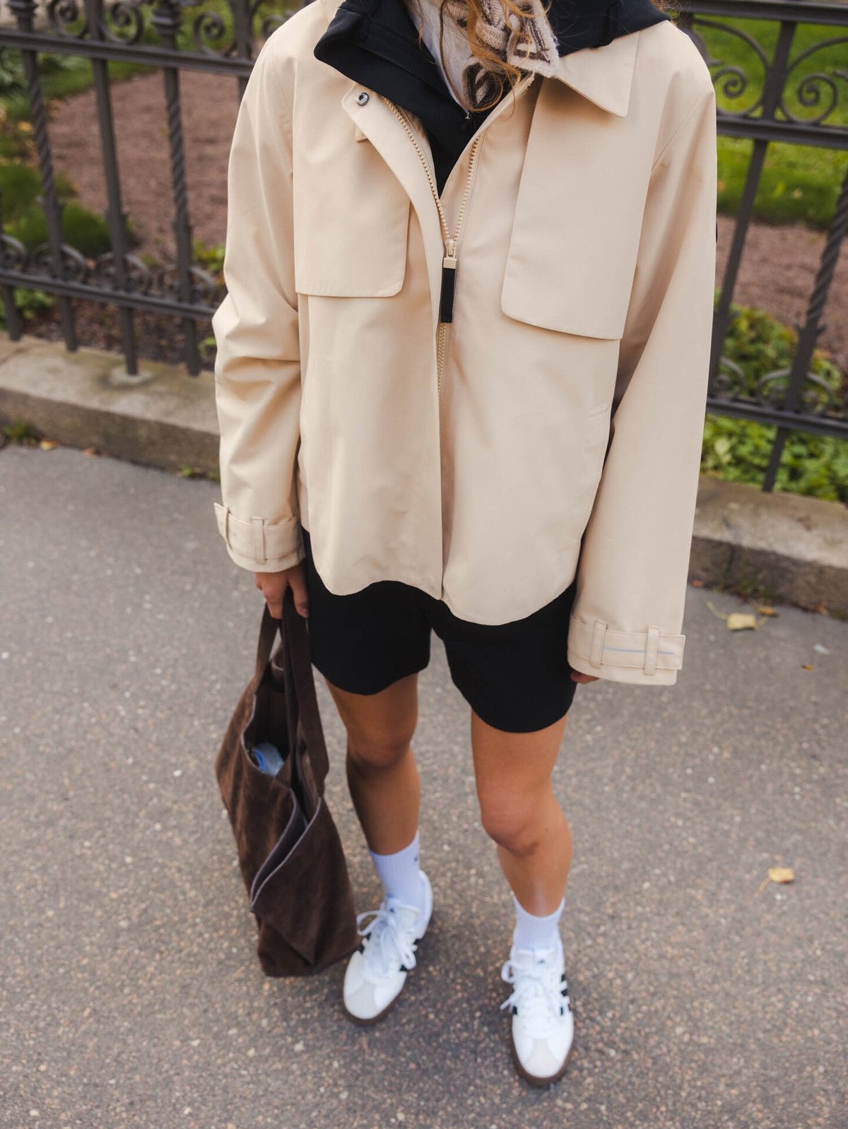 Twentyfour Mode Trench Jakke Sand