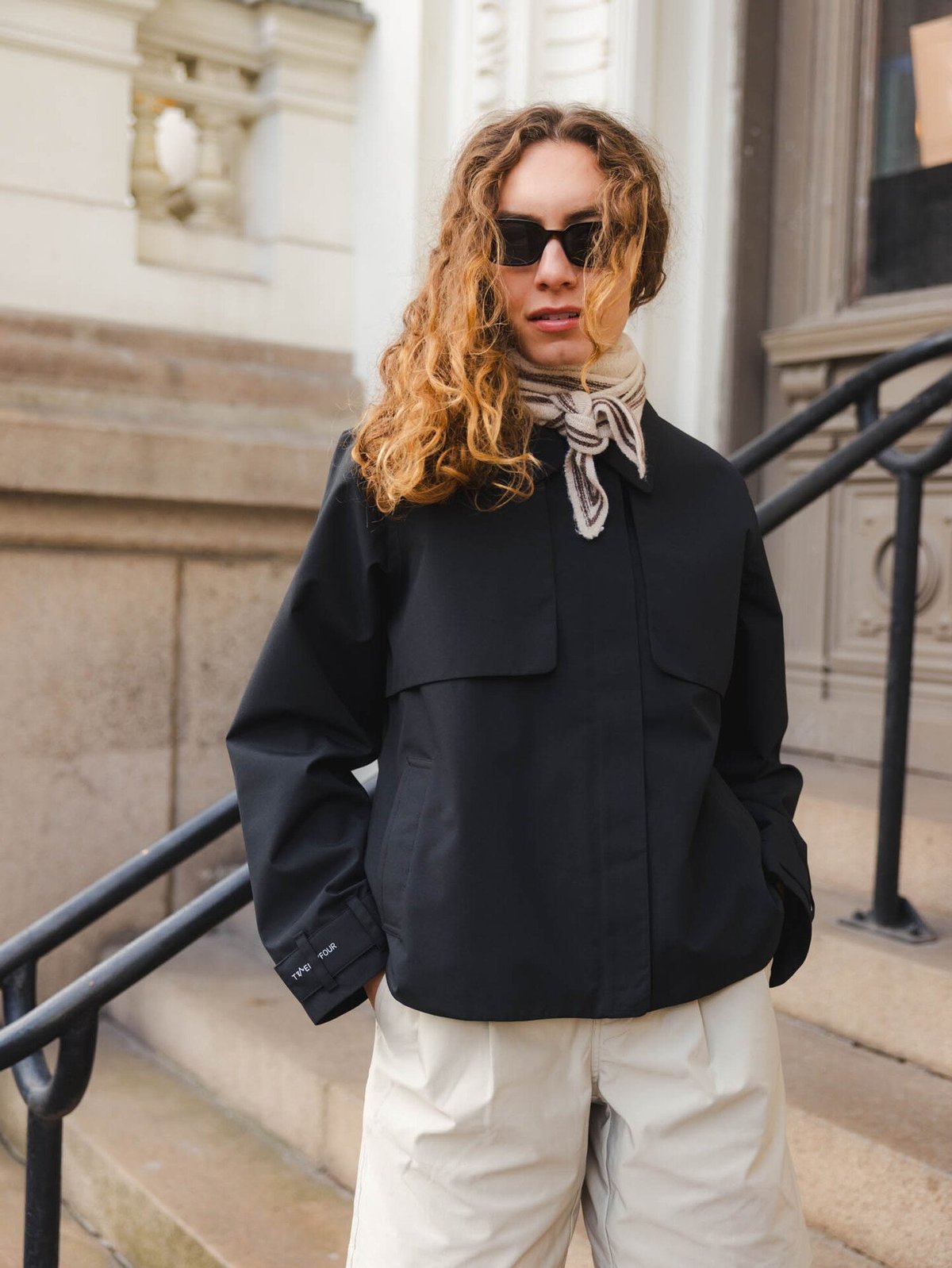 Twentyfour Mode Trench Jakke Sort