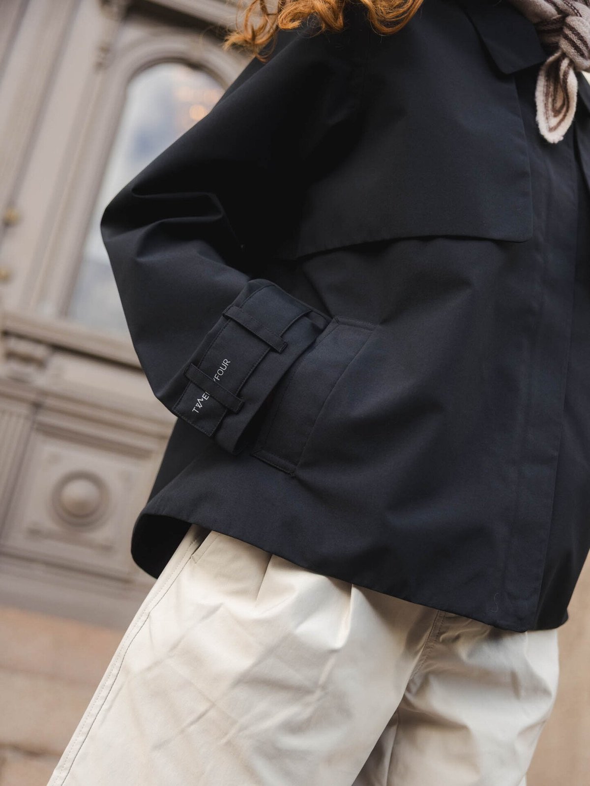 Twentyfour Mode Trench Jakke Sort