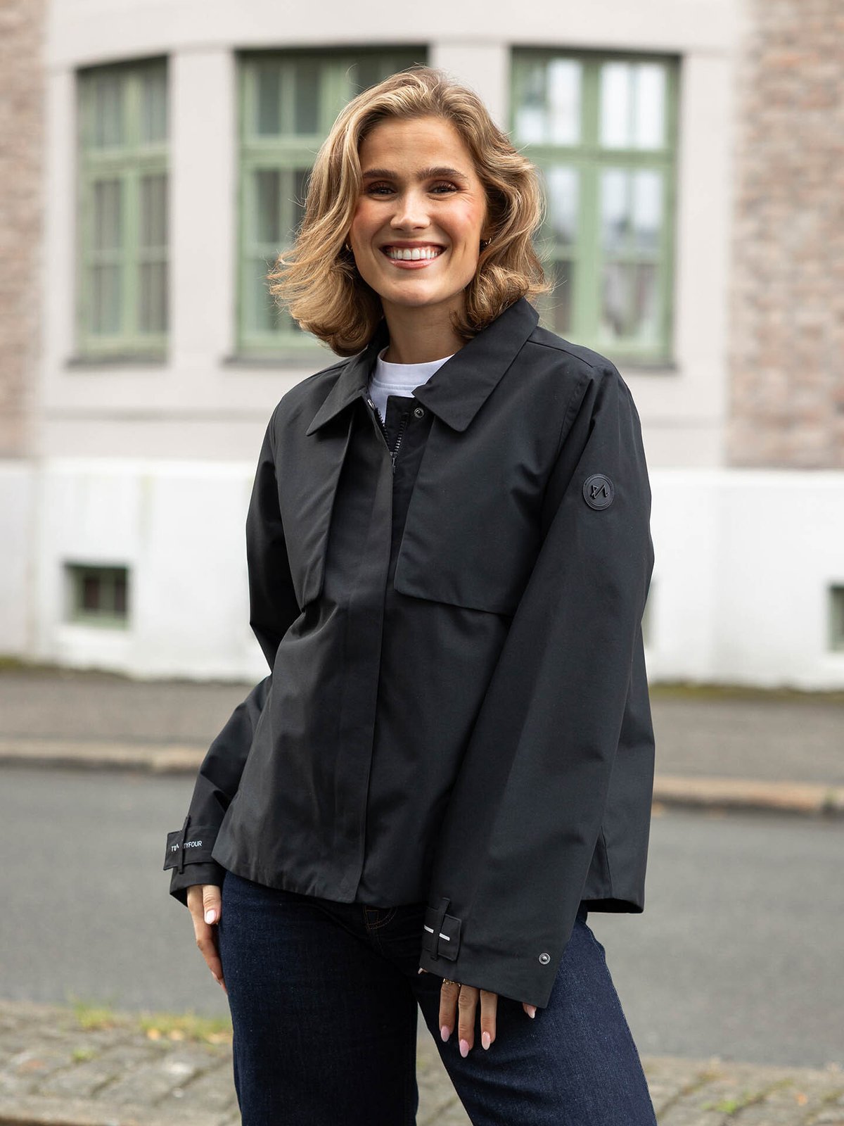 Twentyfour Mode Trench Jakke Sort