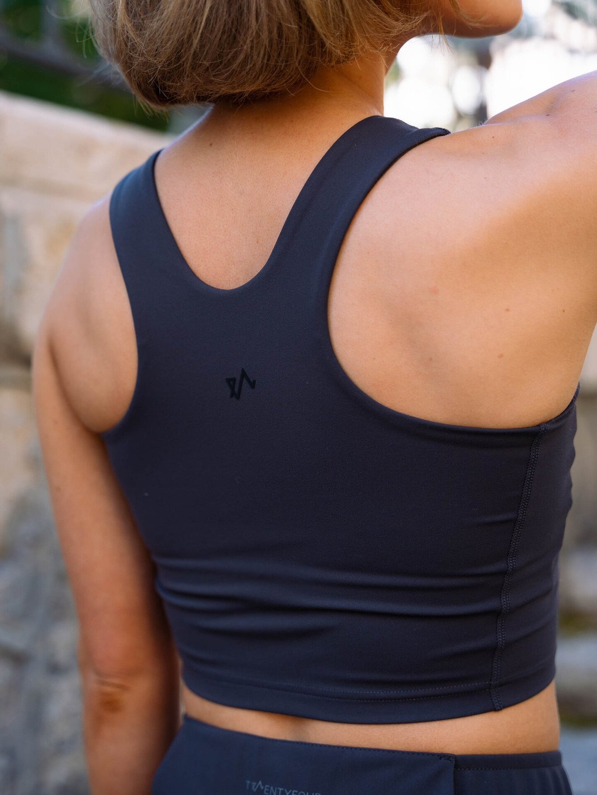 Twentyfour Nina Crop Tanktop Skyggesort