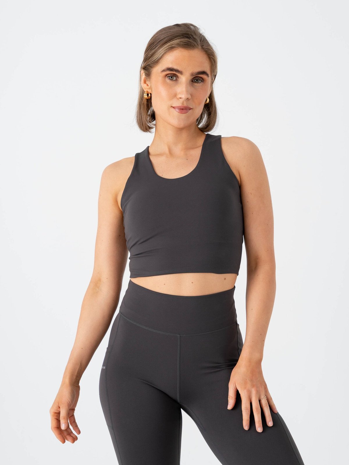 Twentyfour Nina Crop Tanktop Skyggesort