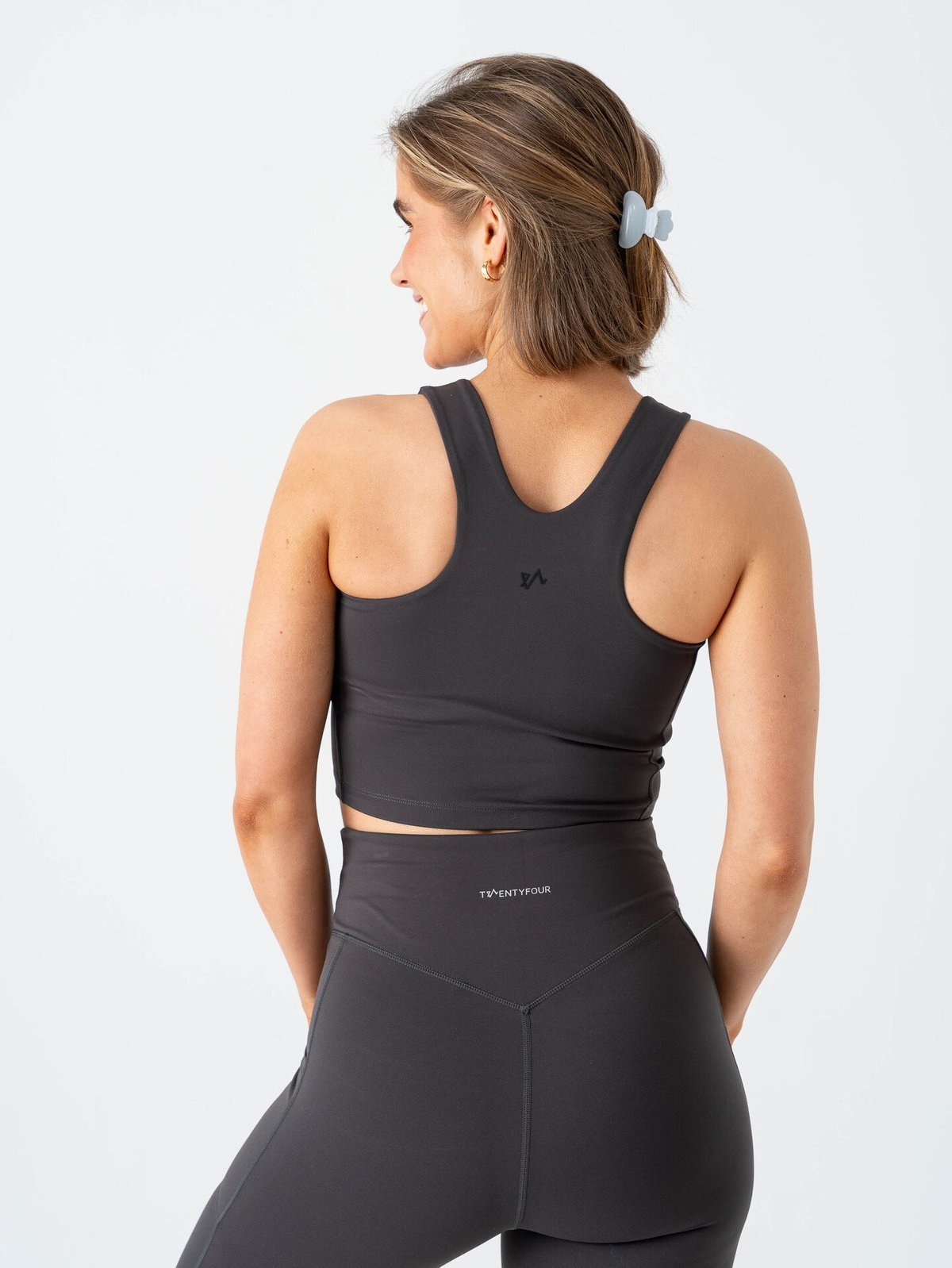 Twentyfour Nina Crop Tanktop Skyggesort