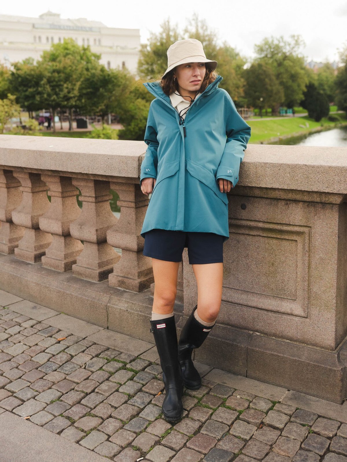 Twentyfour Mode 2-Lags Skalljakke Blågrønn