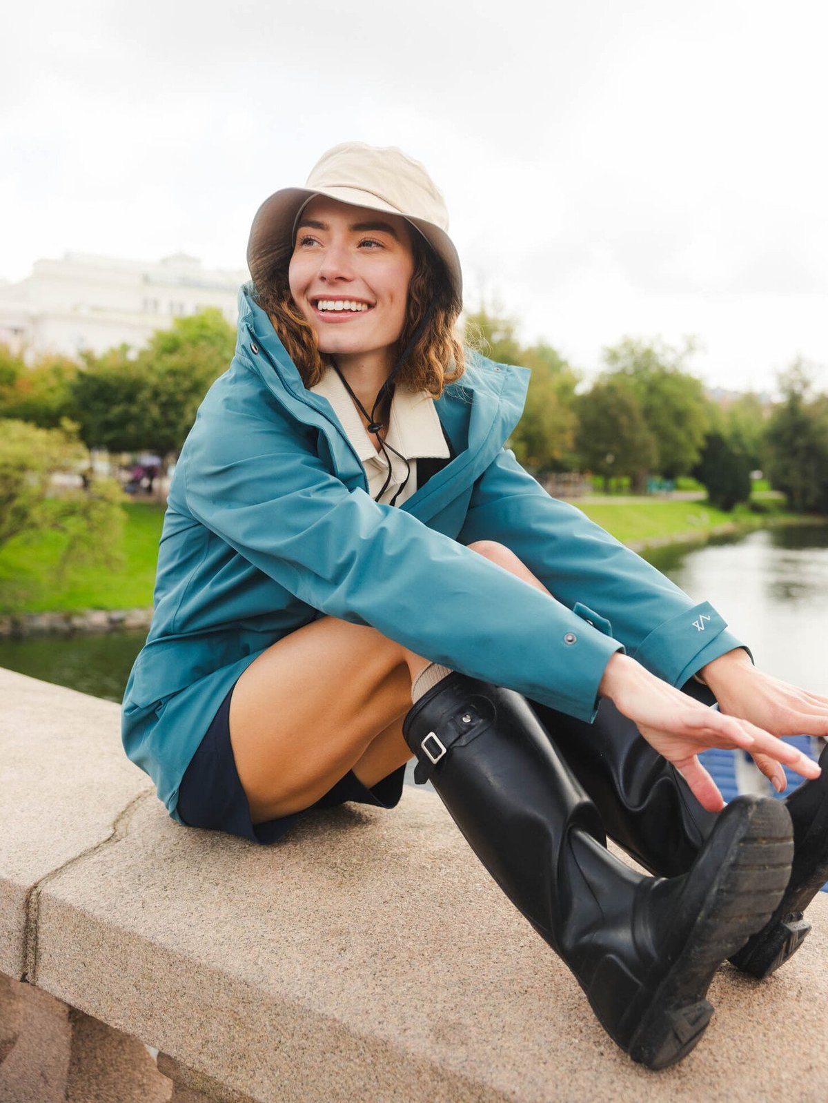 Twentyfour Mode 2-Lags Skalljakke Blågrønn