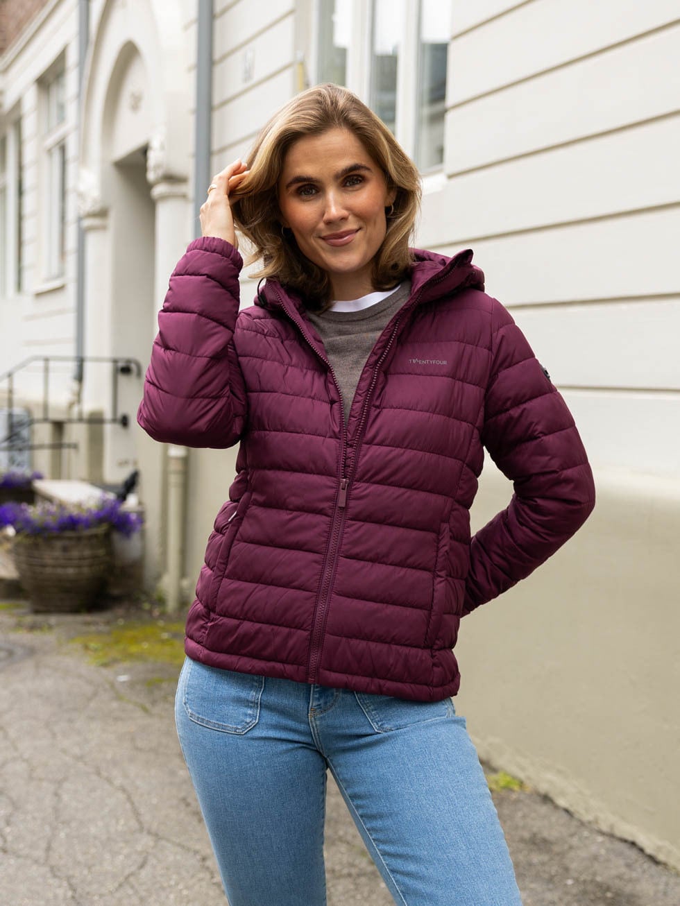 Twentyfour Mode CloMax Light Jacket Mørk burgunder