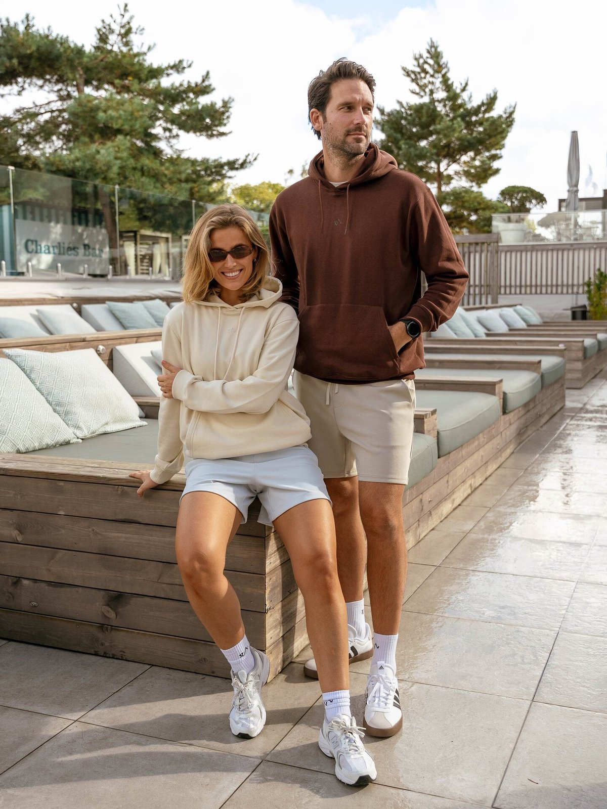 Twentyfour Nina Highwaist Shorts Isblå