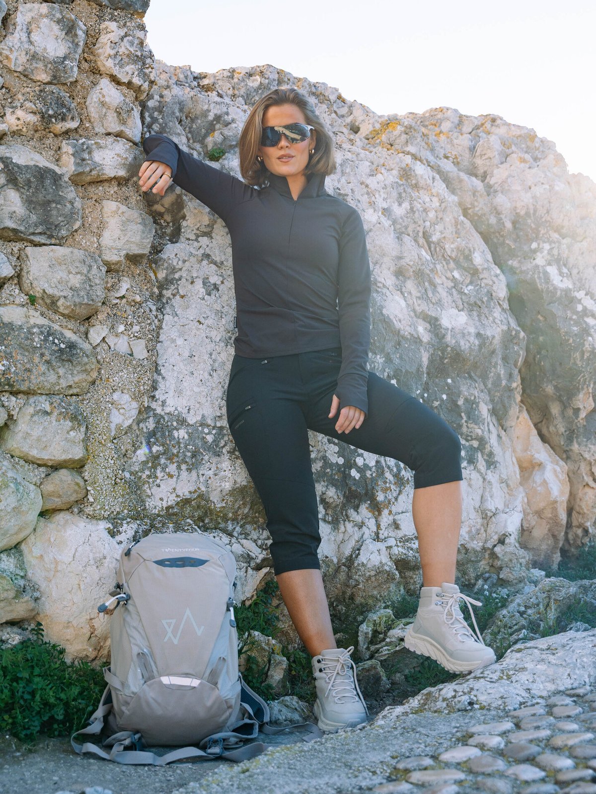 Twentyfour Nina Zip Fleece Skyggesort