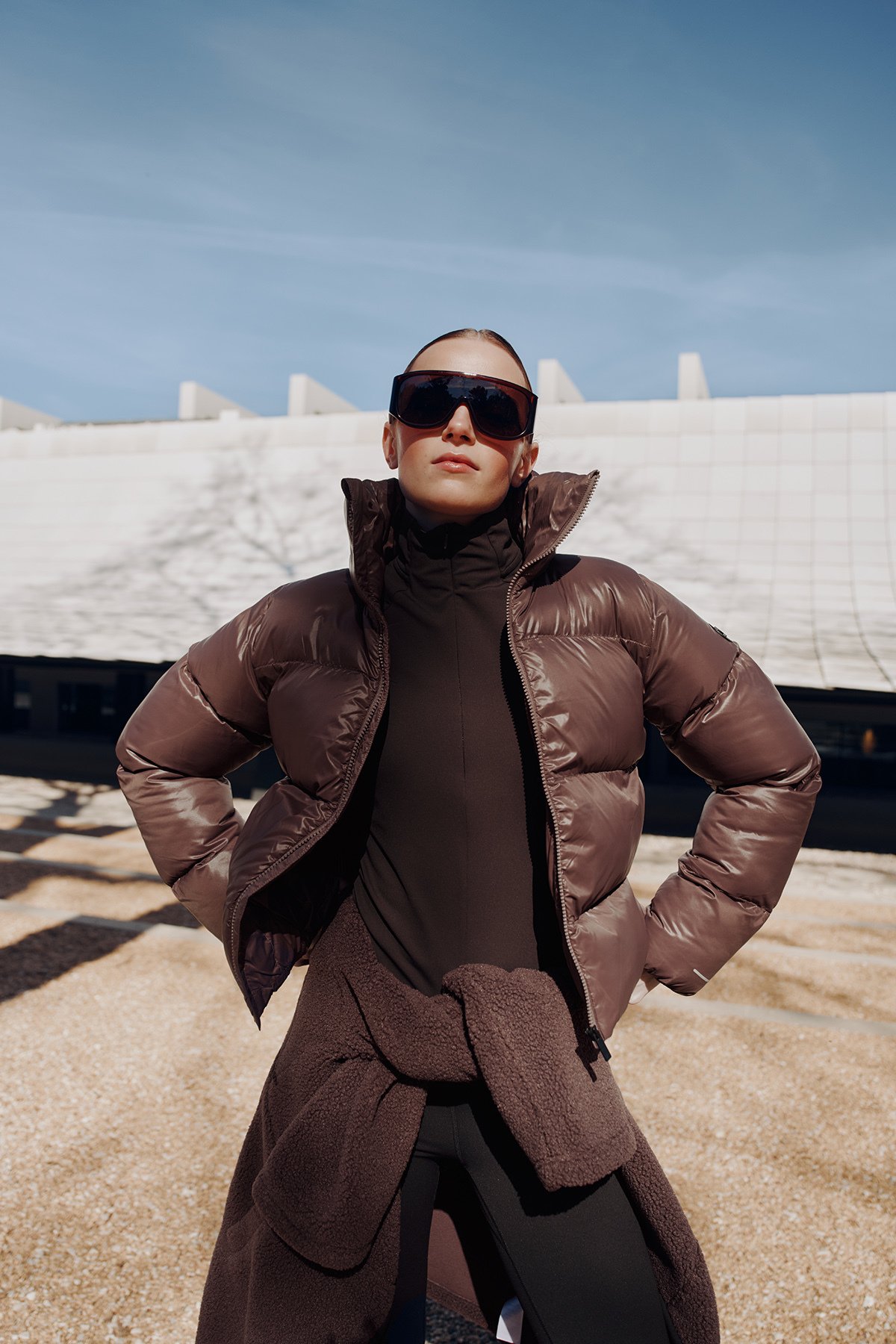 Twentyfour Mode Ava Puffy Jakke Kakao