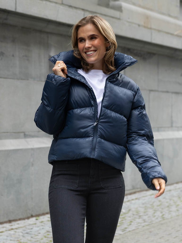 Twentyfour Mode Ava Puffy Jakke Marine