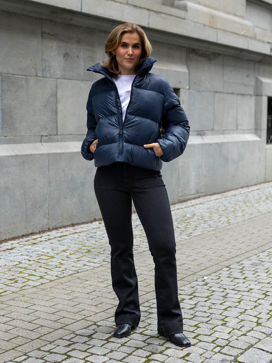 Twentyfour Mode Ava Puffy Jakke Marine