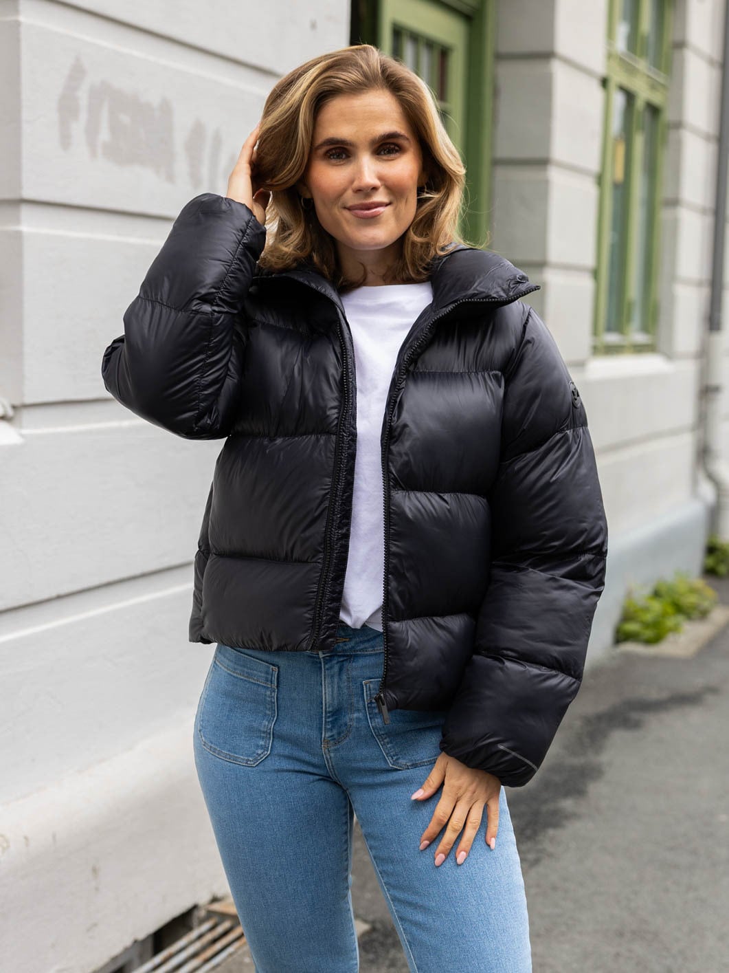 Twentyfour Mode Ava Puffy Jakke Sort
