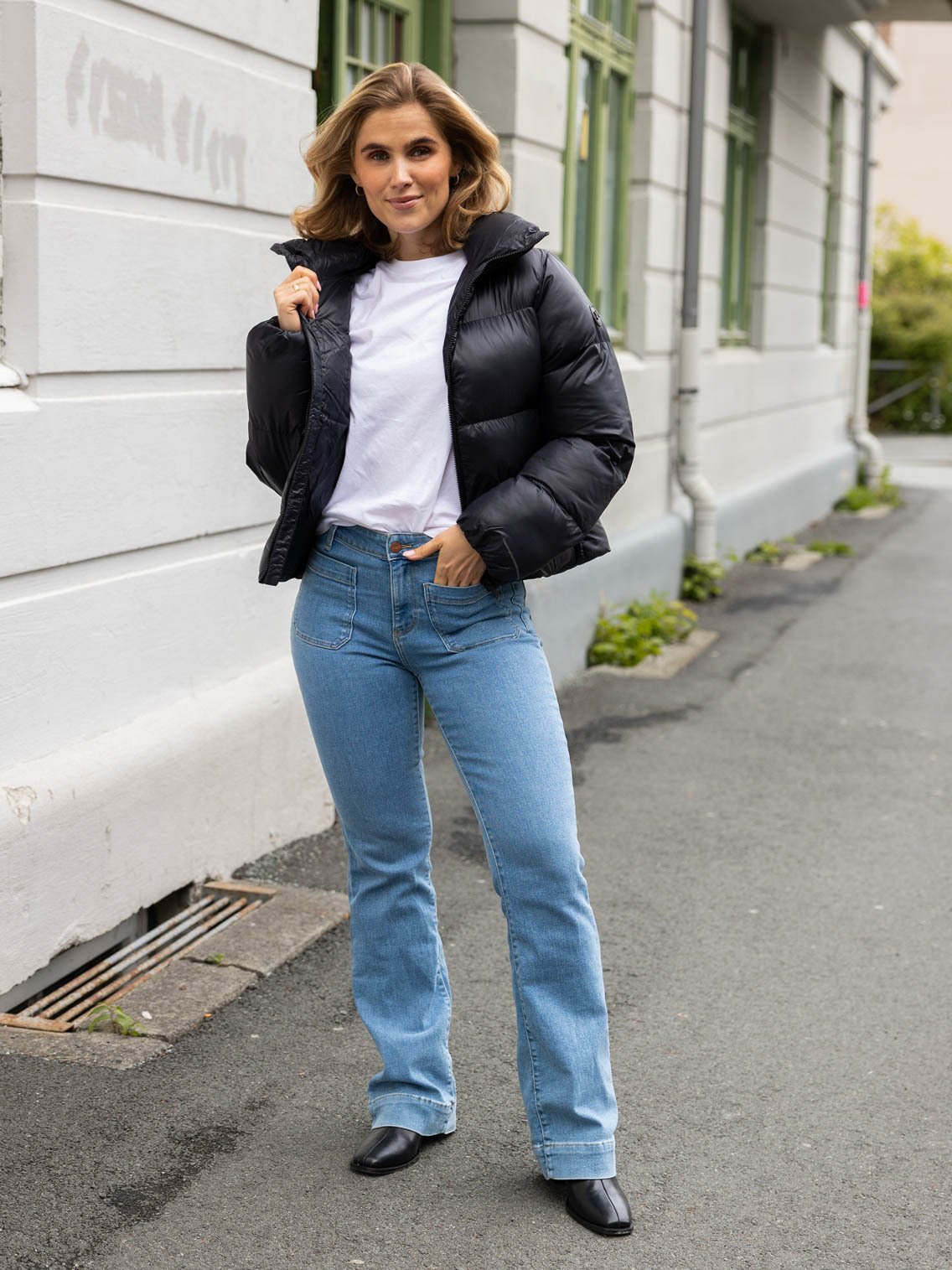 Twentyfour Mode Ava Puffy Jakke Sort