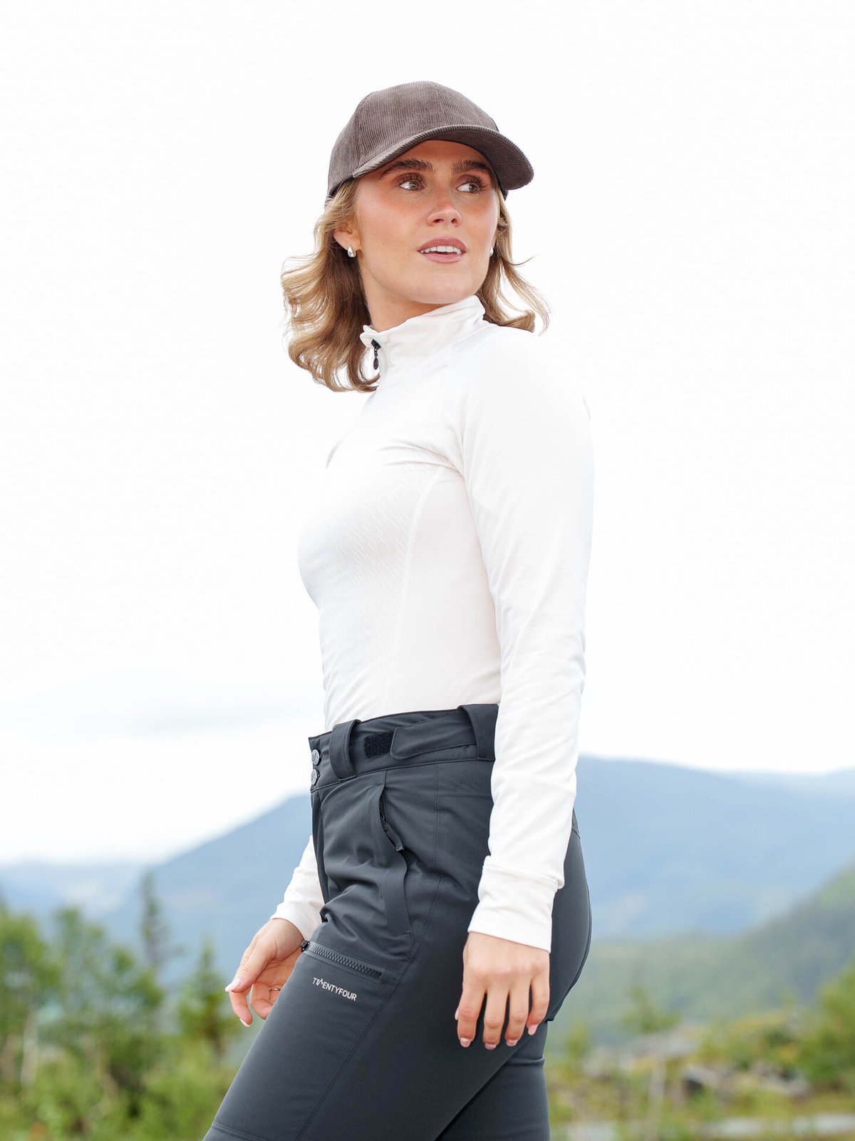 Twentyfour Aurora Baselayer Half Zip Hvit