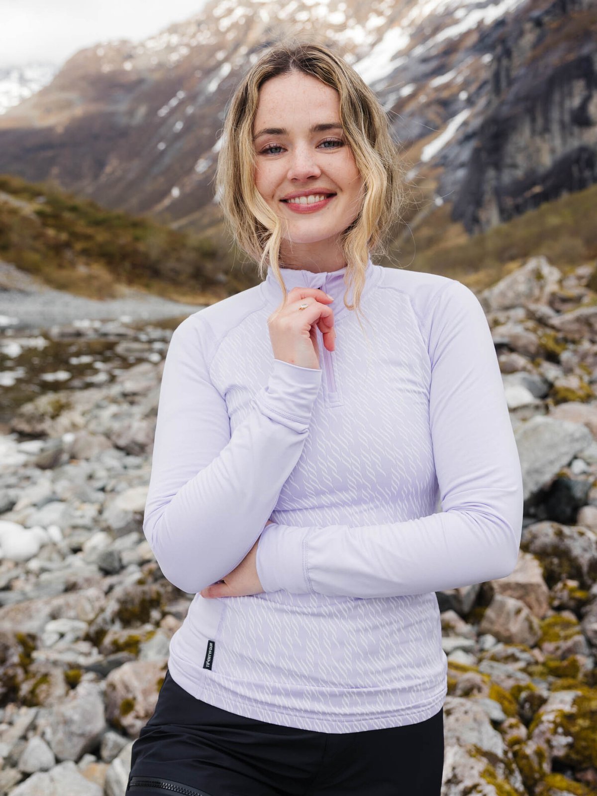 Twentyfour Aurora Baselayer Half Zip Lavendel