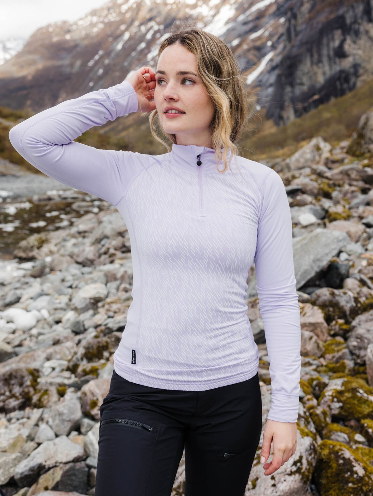 Twentyfour Aurora Baselayer Half Zip Lavendel