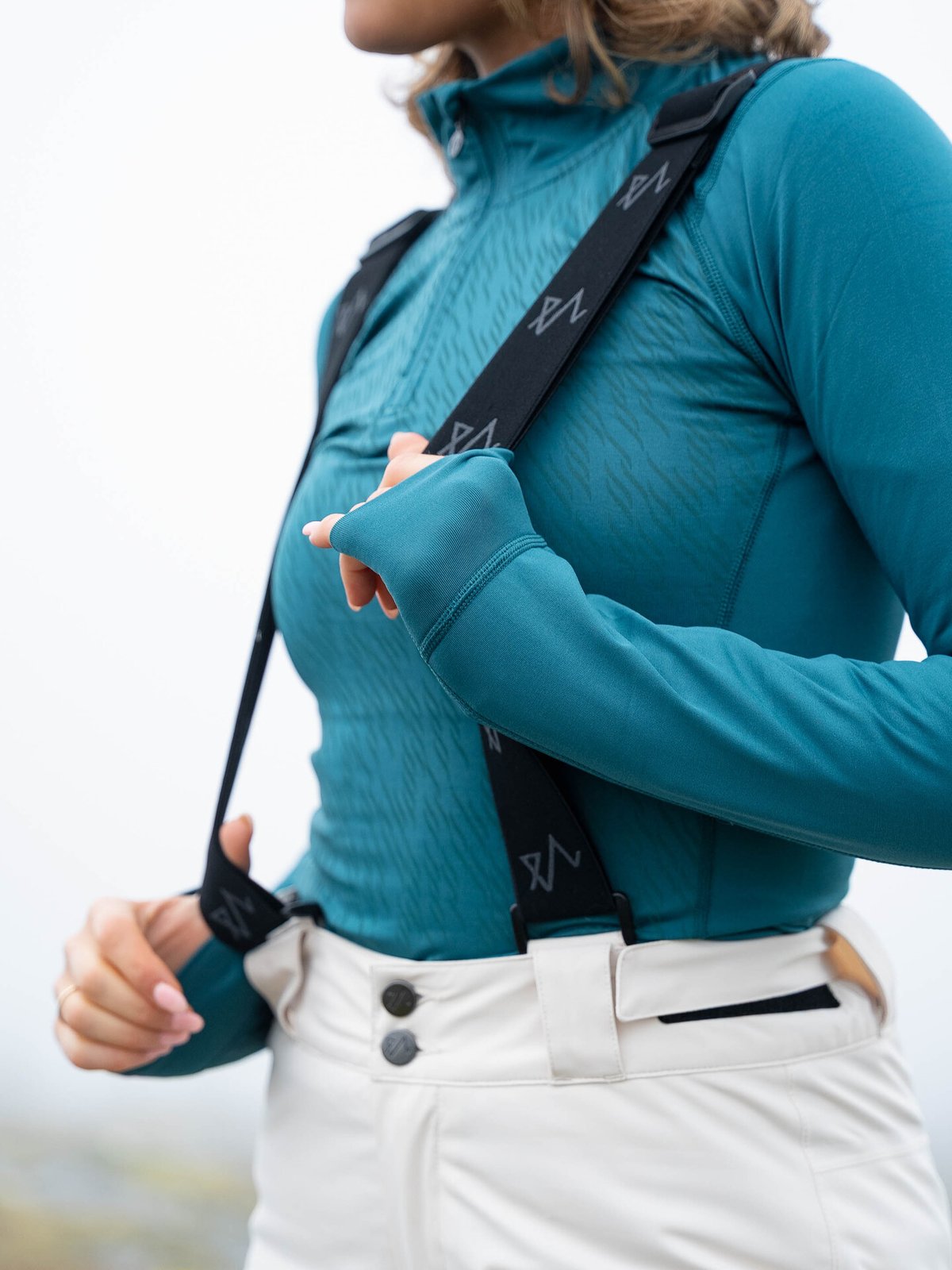 Twentyfour Aurora Baselayer Half Zip Mørk blågrønn