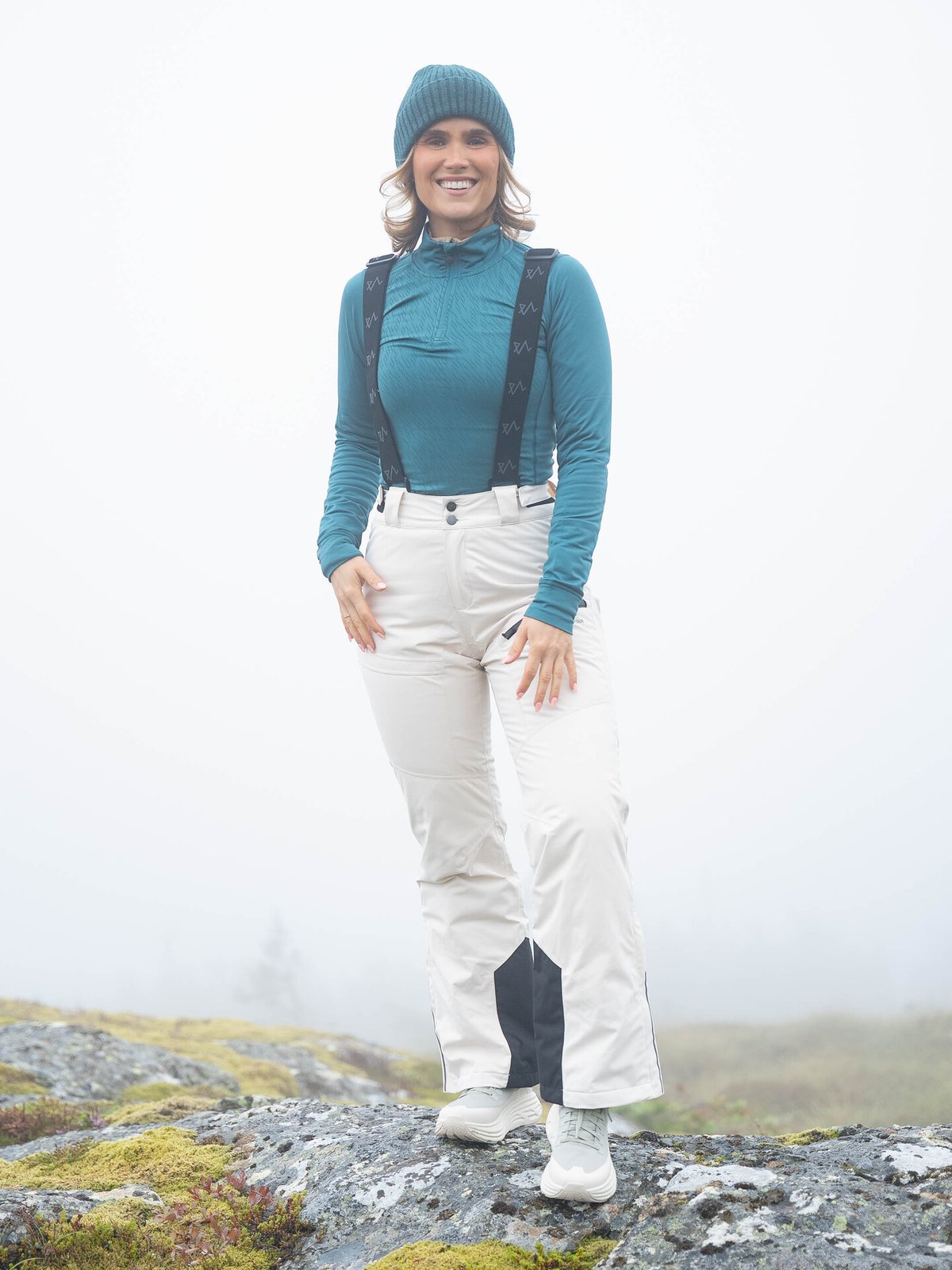 Twentyfour Aurora Baselayer Half Zip Mørk blågrønn