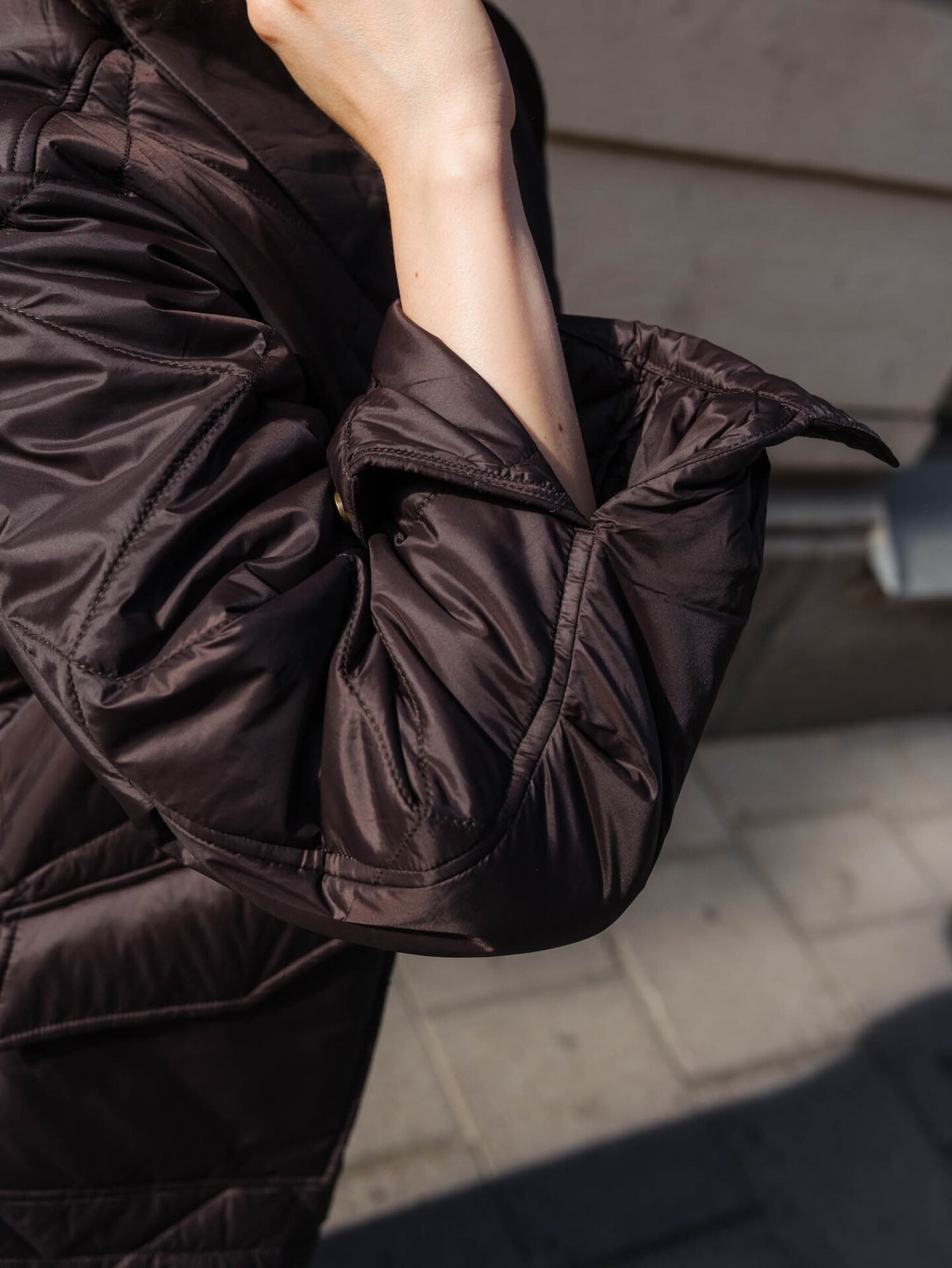Twentyfour Mode Nora Quilted Jakke Mørk Brun