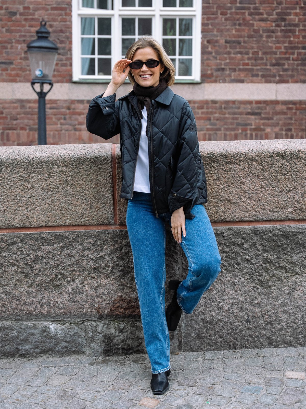 Twentyfour Mode Nora Quilted Jakke Sort