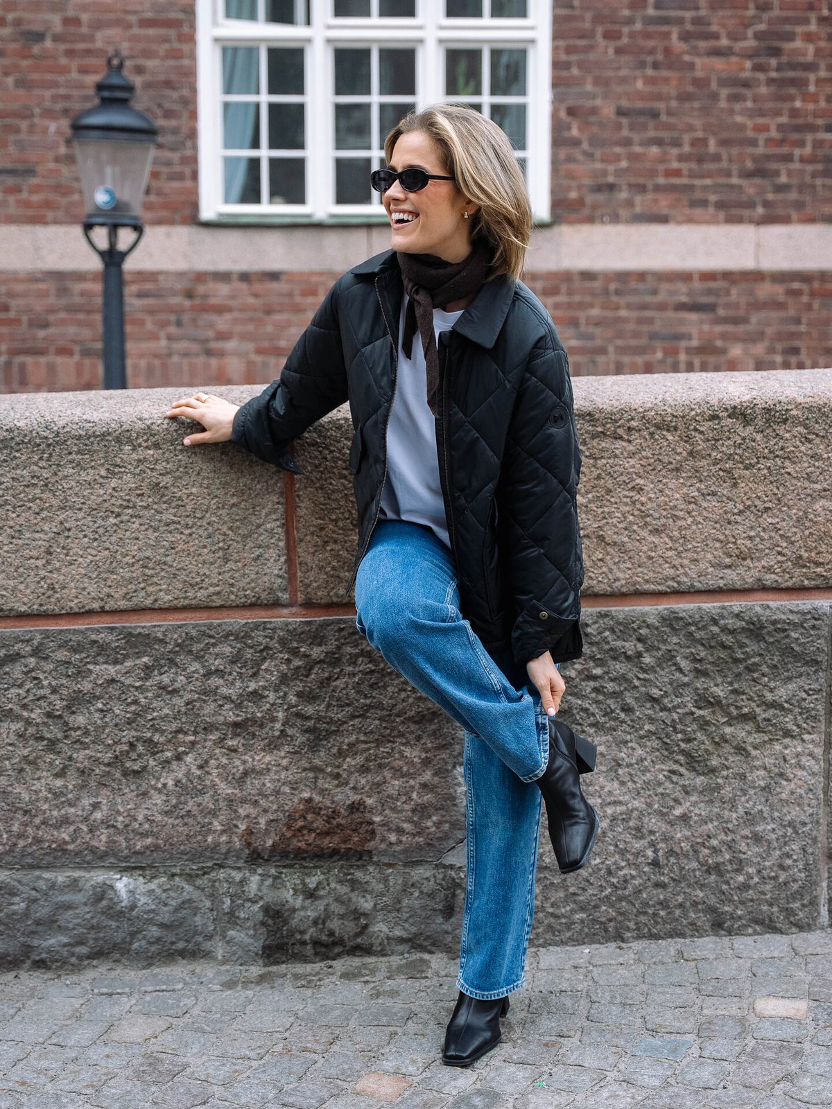 Twentyfour Mode Nora Quilted Jakke Sort