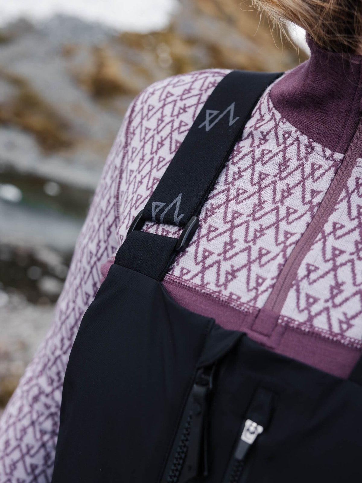 Twentyfour Aurora 3-Lags Bib Skallbukse Sort