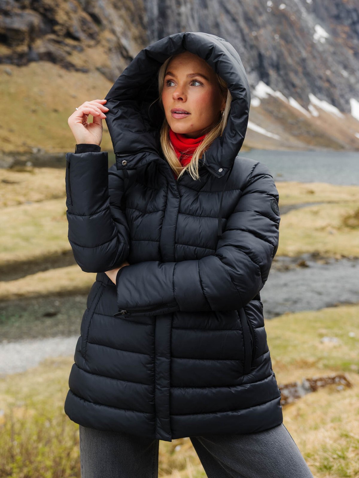 Twentyfour Mode Jane Clomax Jakke Sort