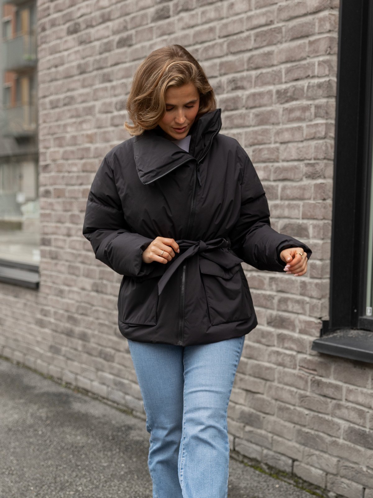 Twentyfour Mode Lyla Dunjakke Sort