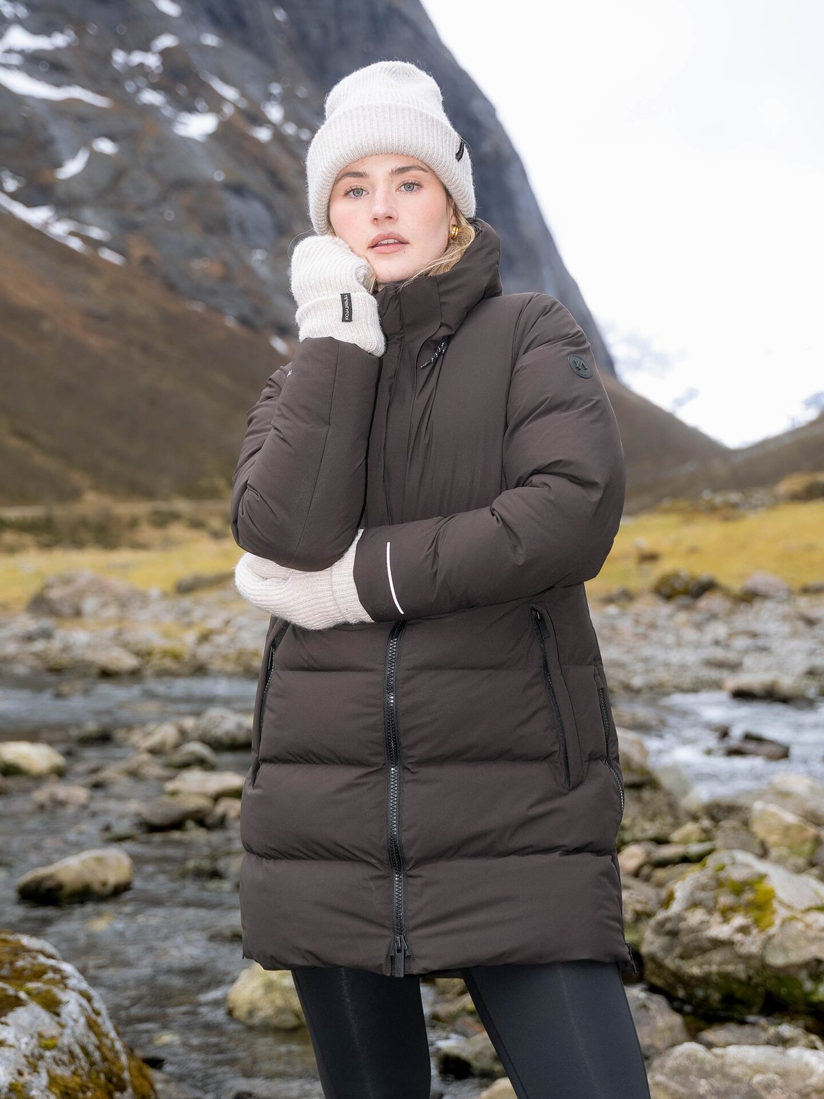 Twentyfour Mode Naia Down Parka Mørk brun