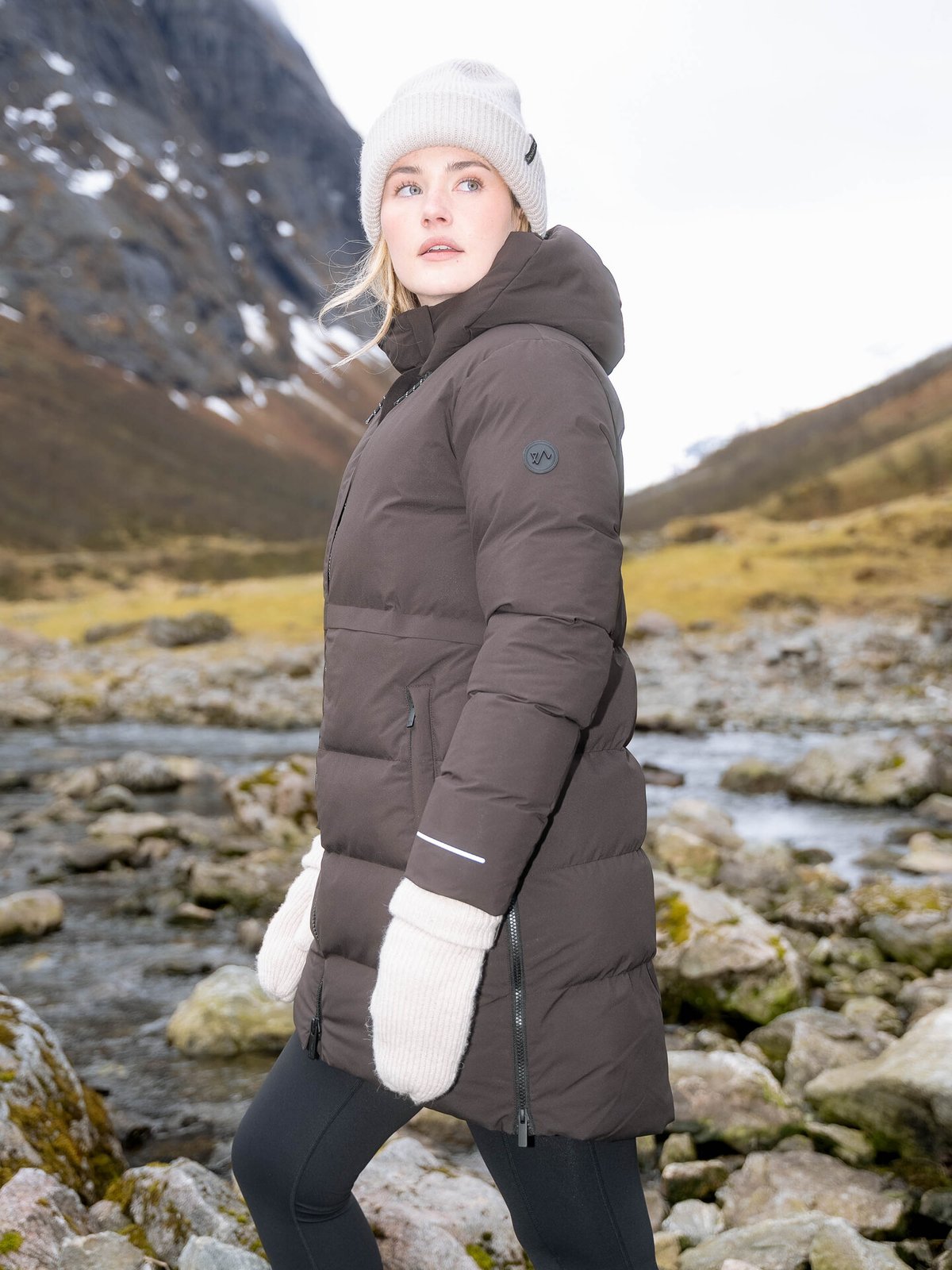 Twentyfour Mode Naia Down Parka Mørk brun