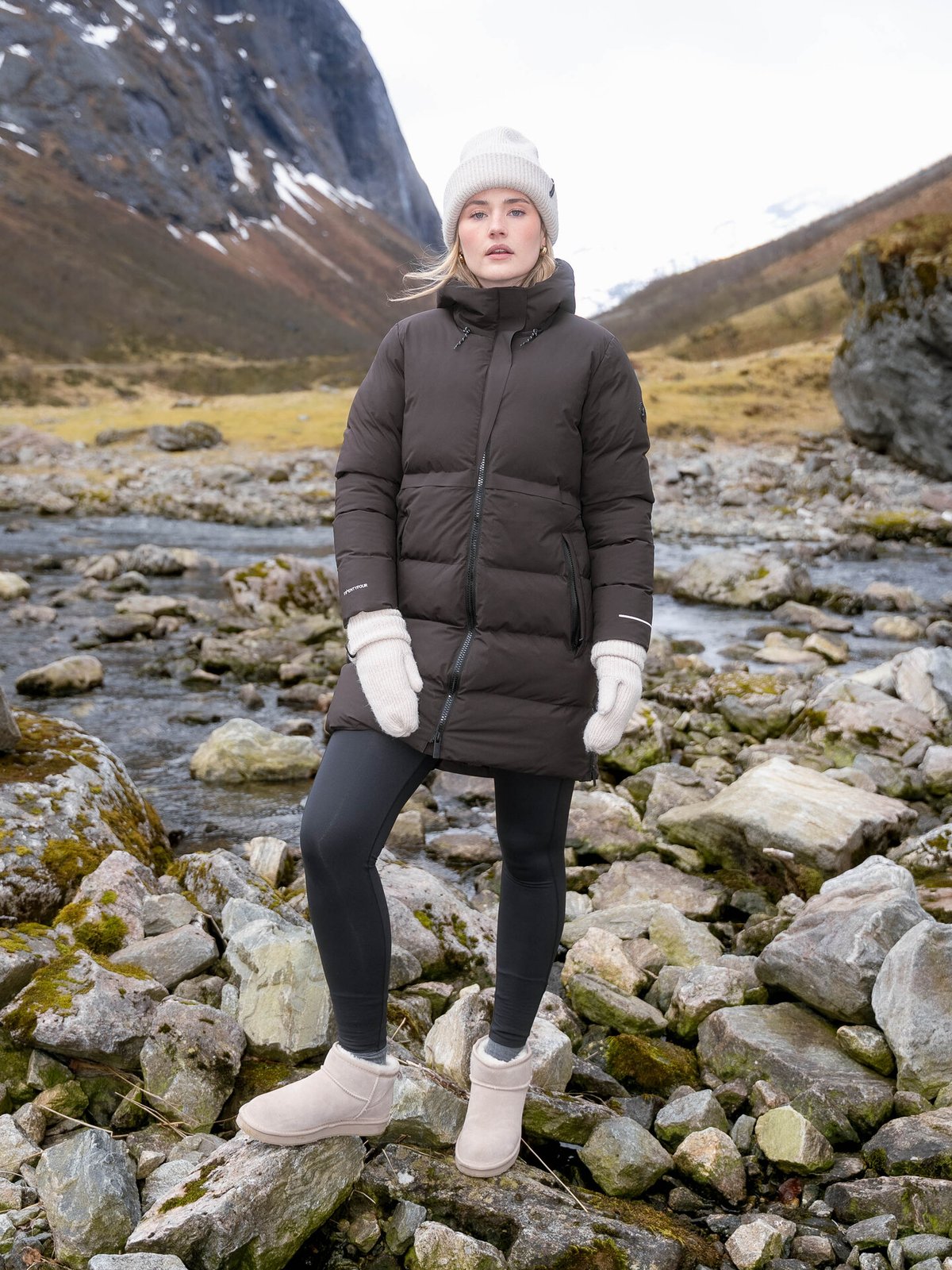 Twentyfour Mode Naia Down Parka Mørk brun