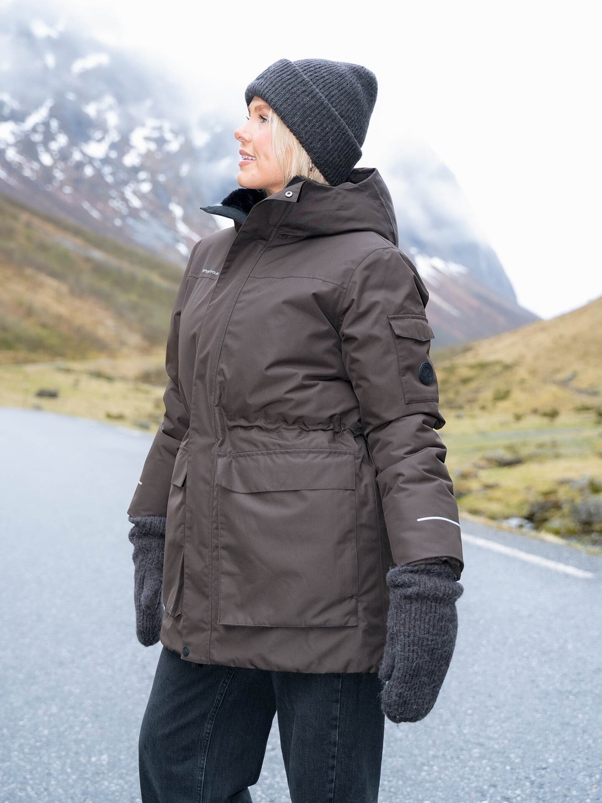 Twentyfour Aurora Anja Parka Mørk Brun