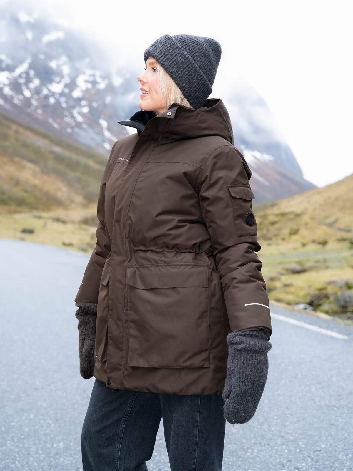 Twentyfour Aurora Anja Parka Mørk Brun