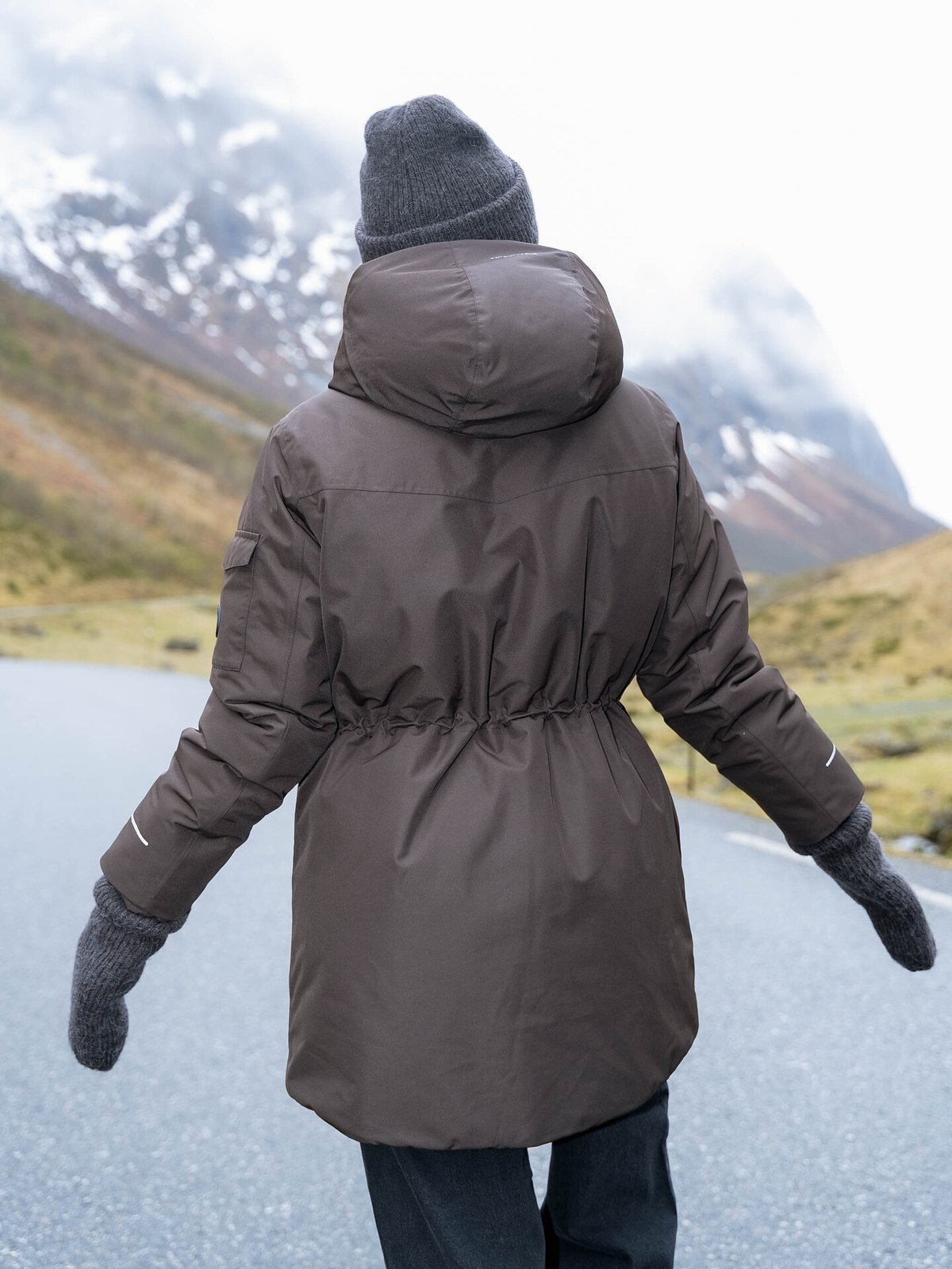 Twentyfour Aurora Anja Parka Mørk Brun