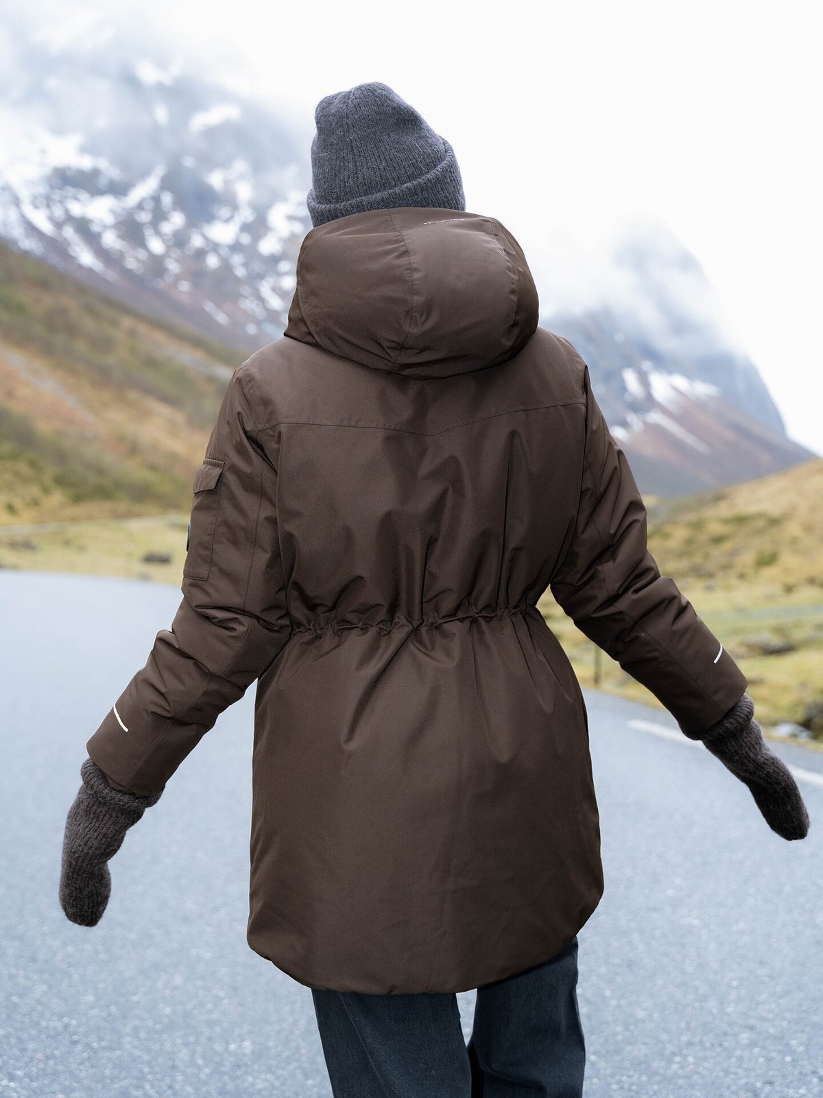 Twentyfour Aurora Anja Parka Mørk Brun